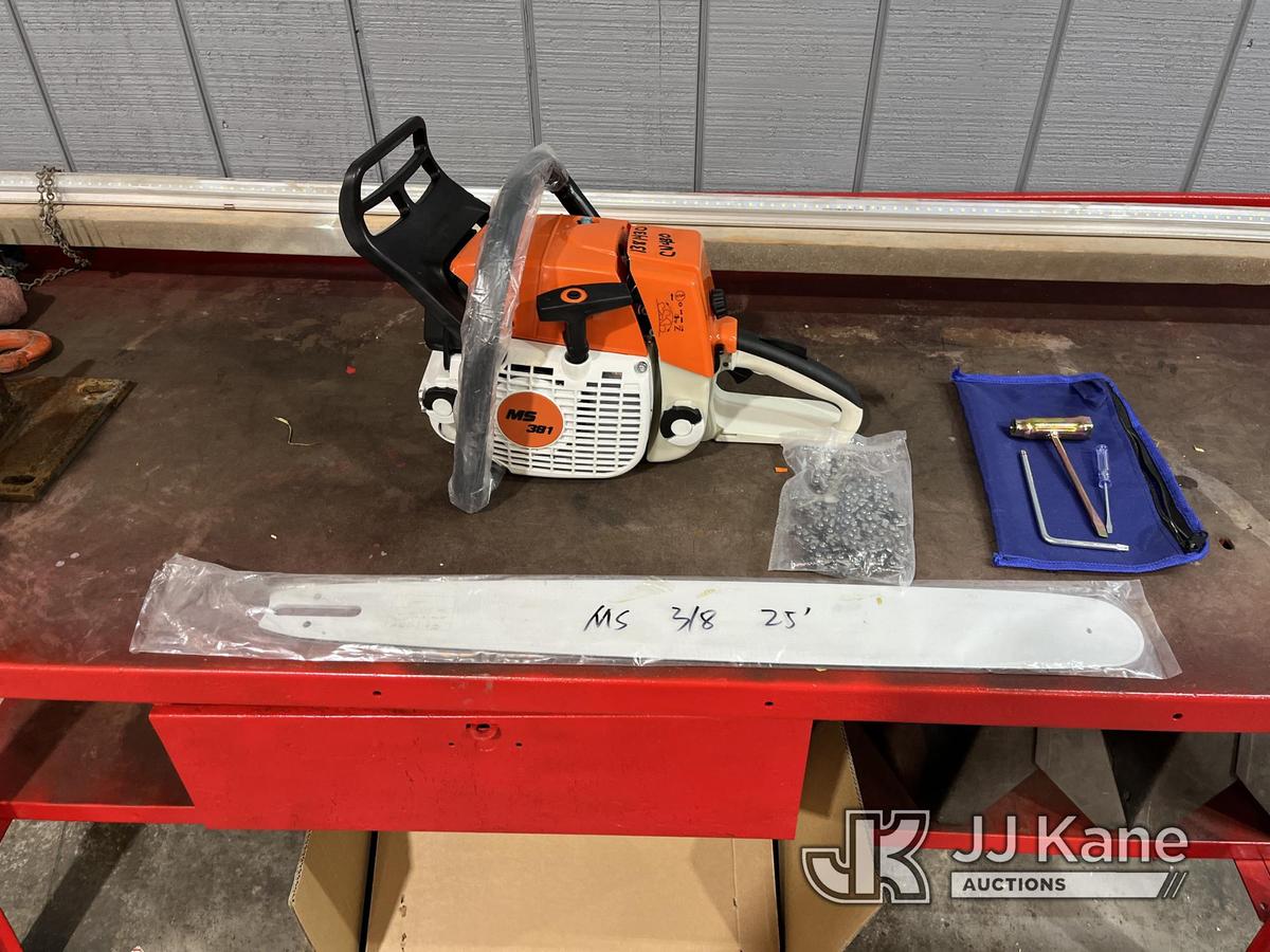 (Charlotte, NC) Model MS381 New/Unused) (Manufacturer Unknown) (Professional Duty Chainsaw W/ The Hi