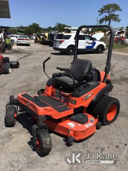 (Ocala, FL) 2009 Kubota ZG327 Lawn Mower Turns Over Does Not Run. Condition Unknown. (Flat Tires, 60