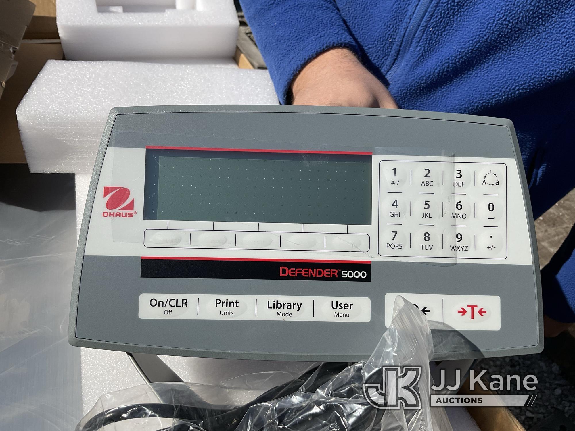 (Verona, KY) Ohaus Defender 5000 Model D52 Bench Scale Stock Photo, New/Unused) (Buyer Load