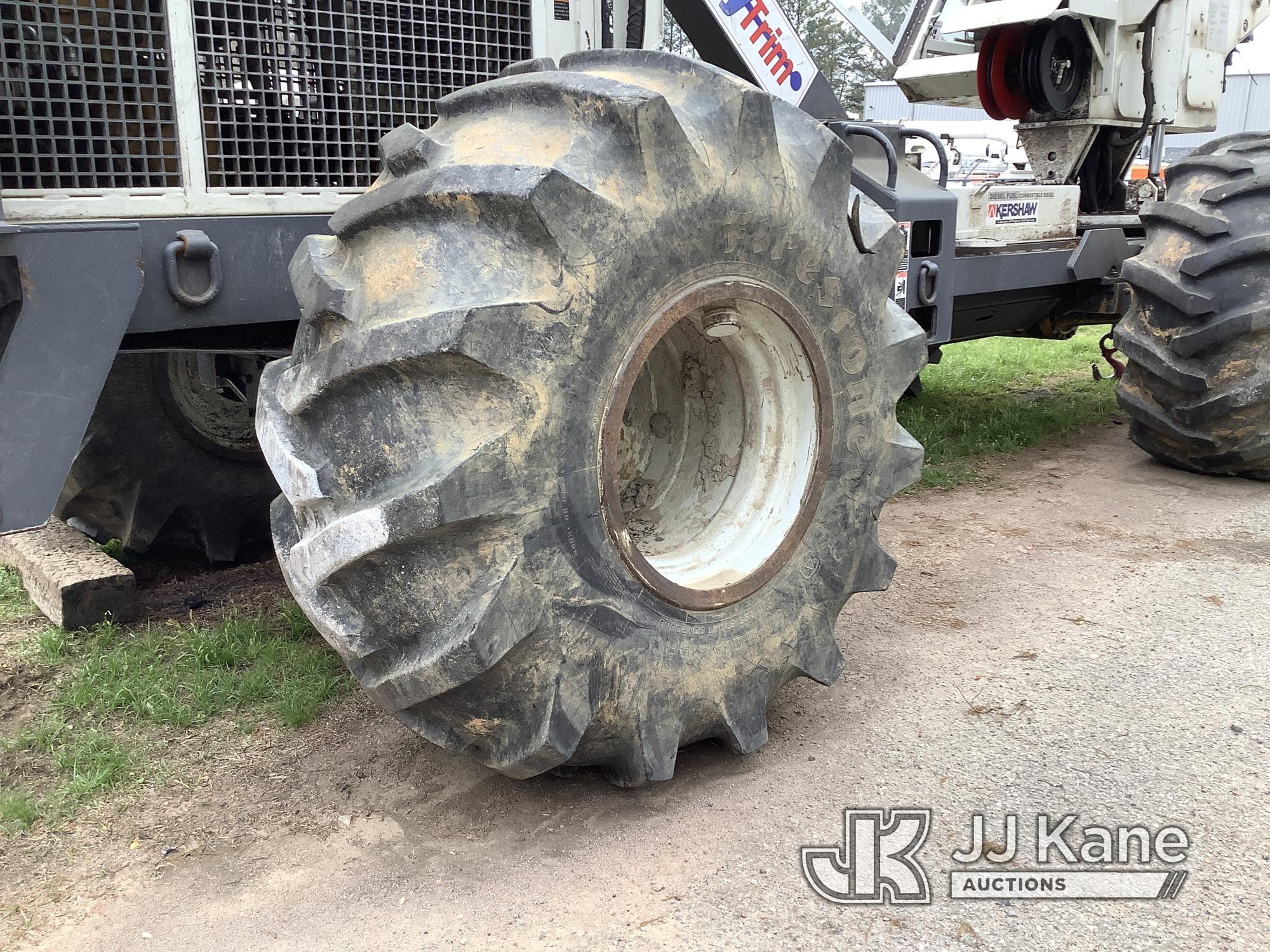 (Graysville, AL) 2017 Kershaw SkyTrim 75G2 Articulating Rubber Tired Tree Saw Not Running, Drive Sha