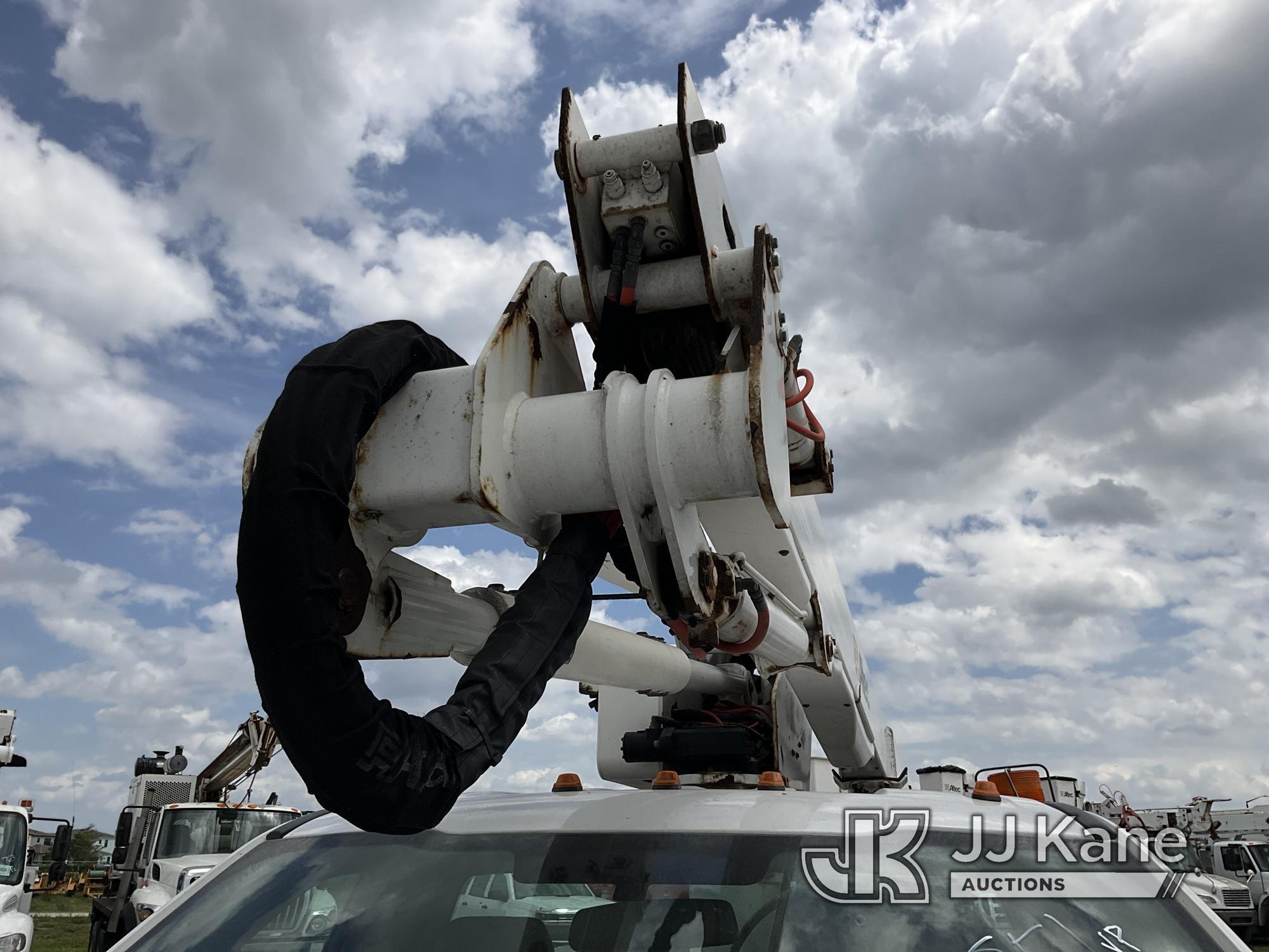 (Westlake, FL) Altec AT40G, Articulating & Telescopic Bucket Truck mounted behind cab on 2017 Ford F