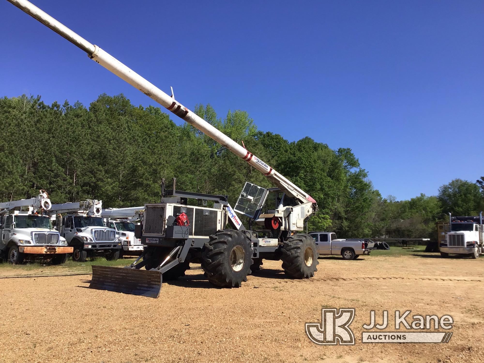 (Byram, MS) 2017 Kershaw SkyTrim 75G2 Articulating Rubber Tired Tree Saw Jump to Start, Keys Missing