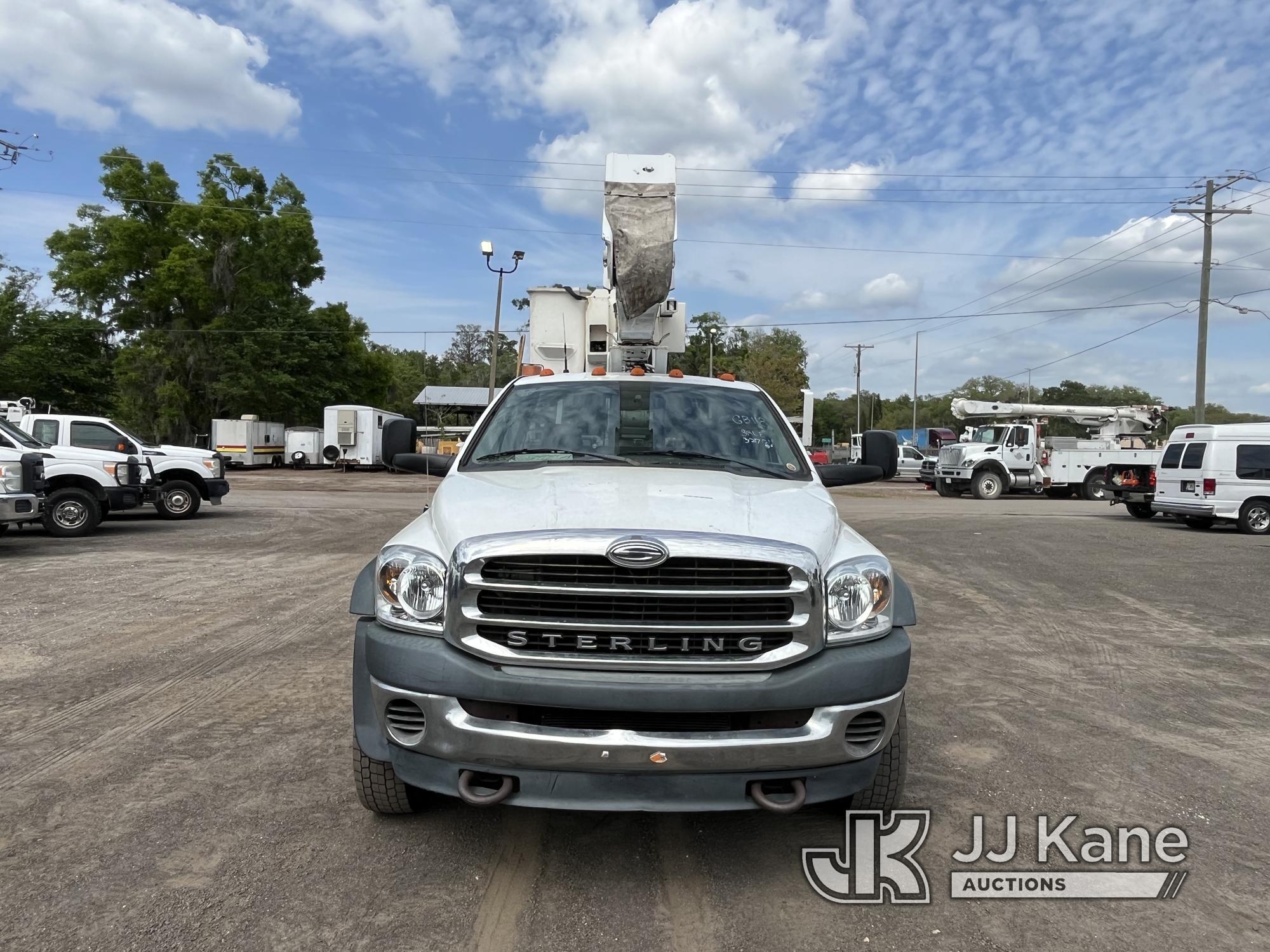 (Tampa, FL) HiRanger HR37-M, Material Handling Bucket Truck center mounted on 2009 Sterling Bullet S