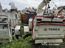 (Wakefield, VA) 2014 Terex 730 Woodsman Chipper (15in Drum), trailer mtd Not Running, No Crank,  Con