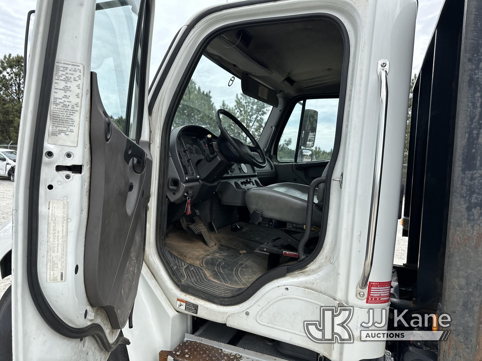 (Villa Rica, GA) 2014 Freightliner M2 106 Stake Truck Runs & Moves) (Jump To Start, Check Engine Lig