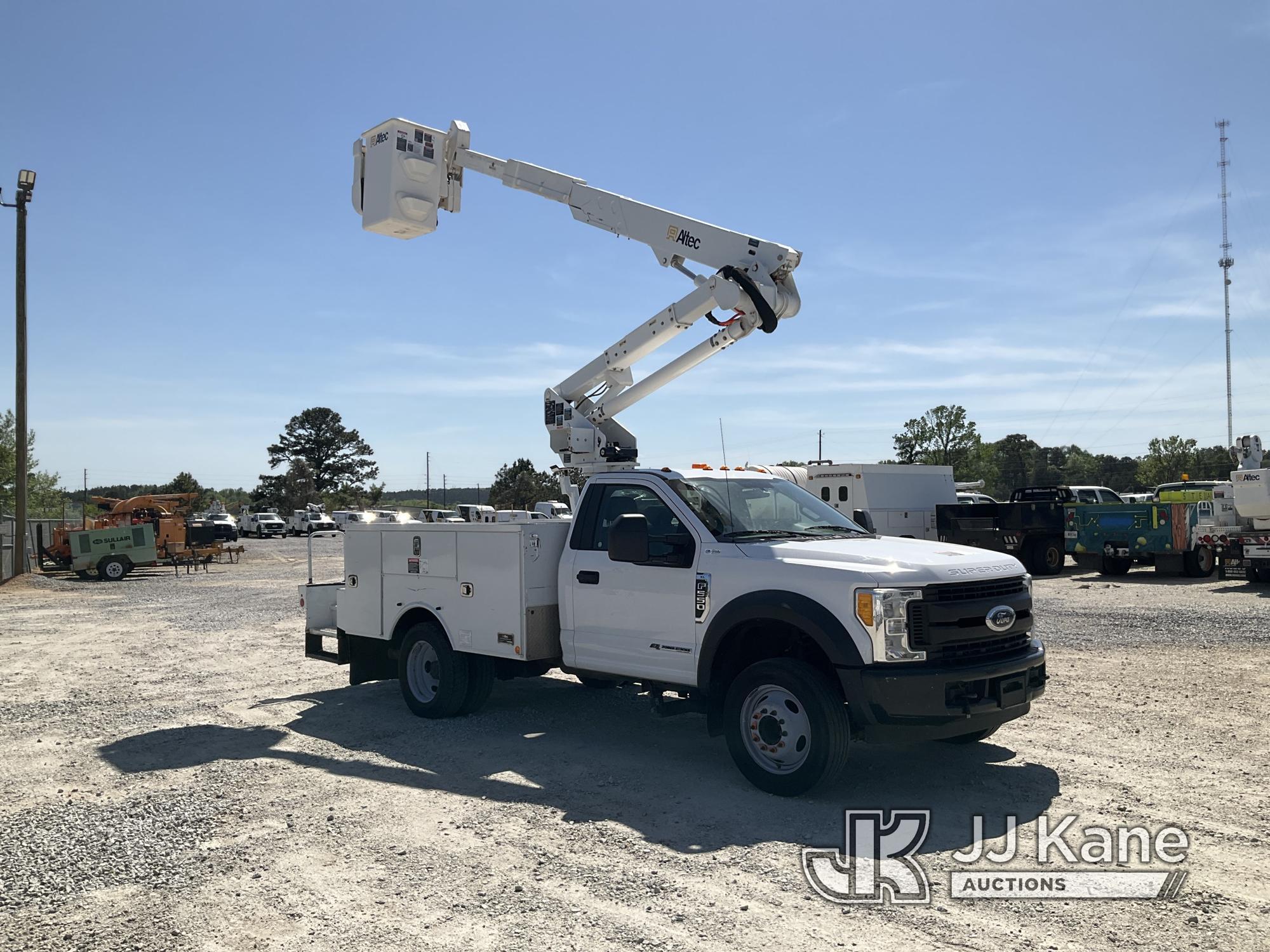 (Villa Rica, GA) Altec AT37G, Articulating & Telescopic Bucket Truck mounted behind cab on 2017 FORD