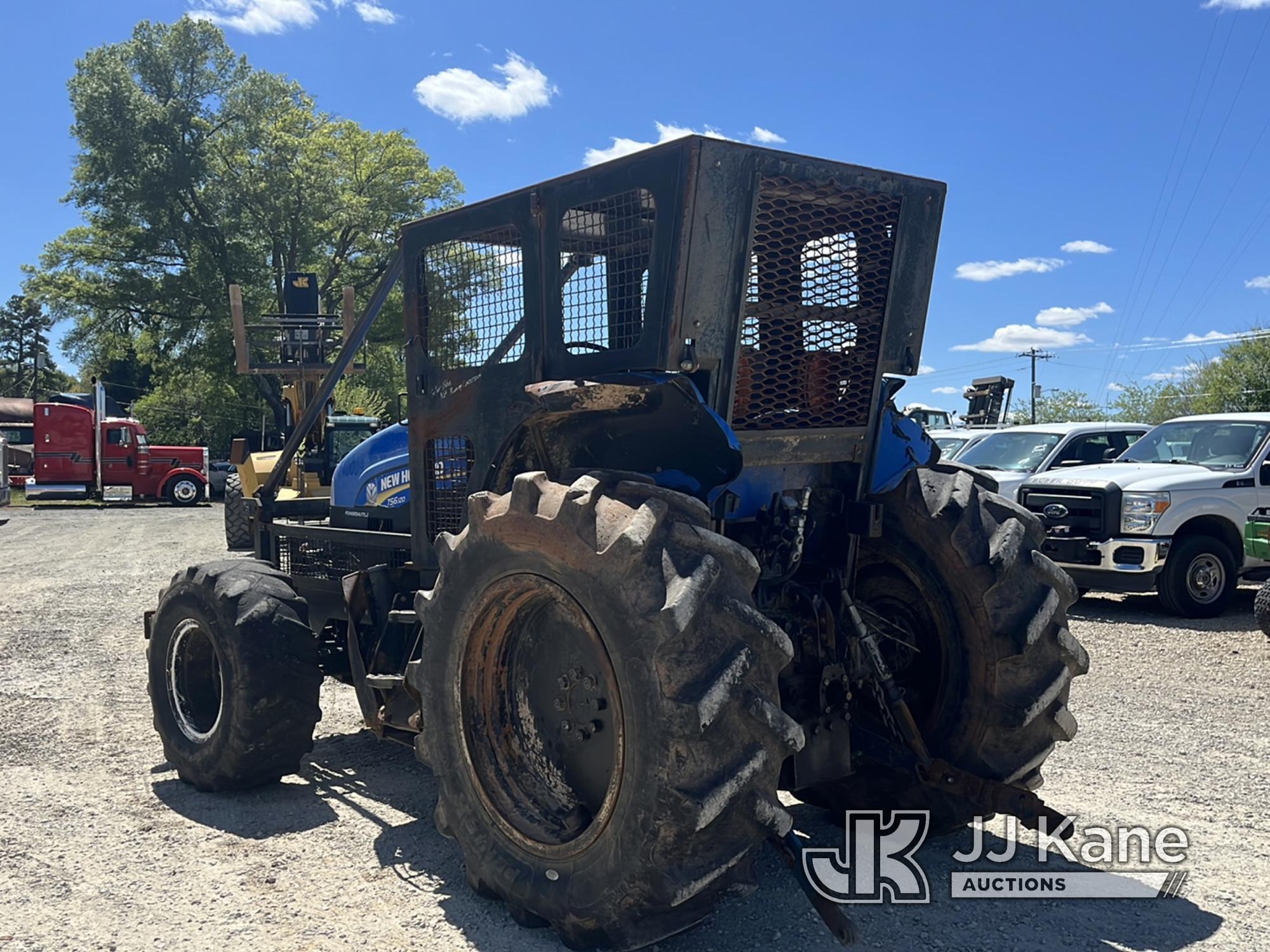 (Charlotte, NC) 2013 New Holland TS6.120 MFWD Utility Tractor Not Running, Condition Unknown)(Seller