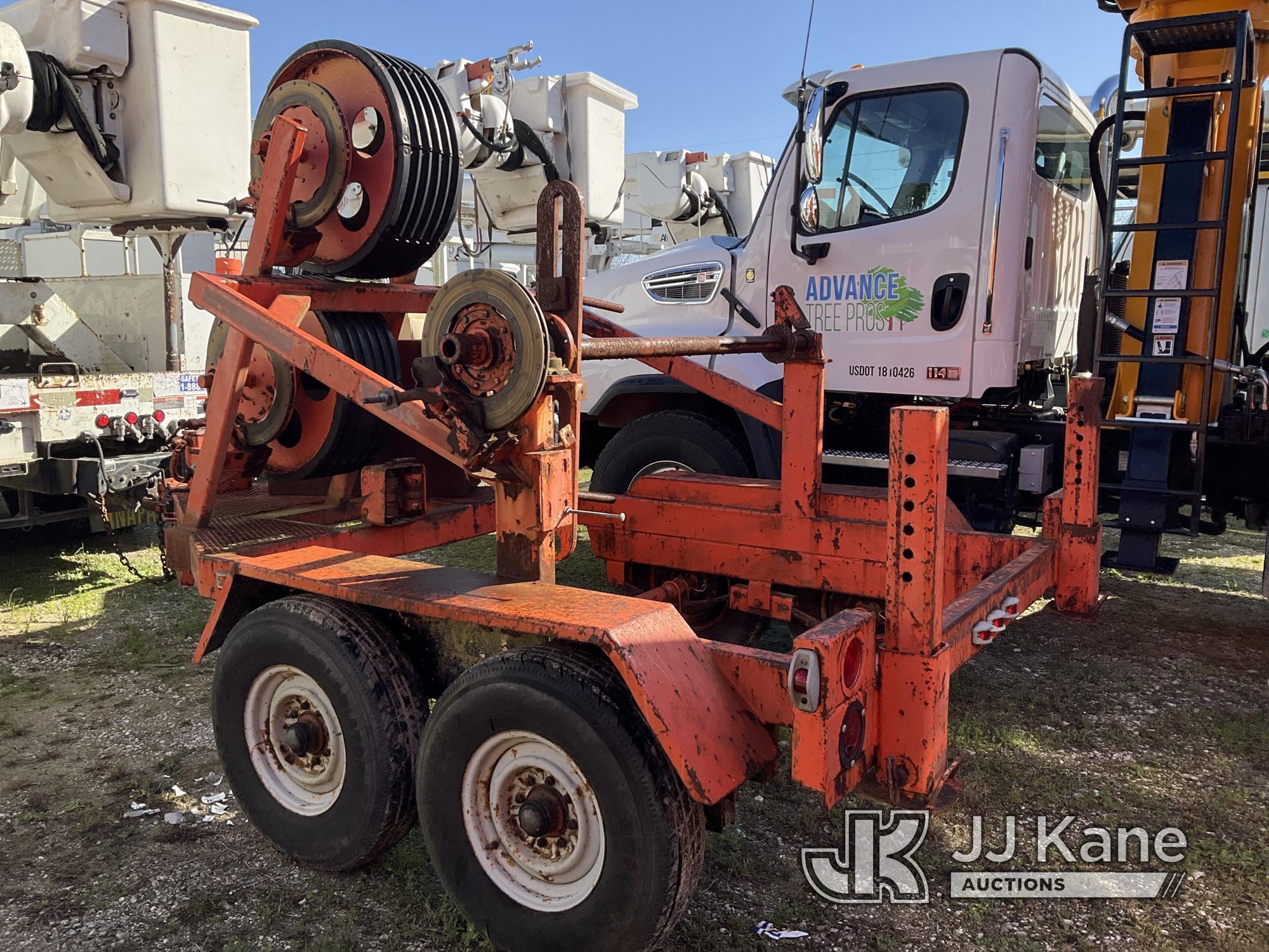 (Jacksonville, FL) 1993 Hycaloader TCF-51T Bull Wheel Tensioner Reel Trailer Rust Damage