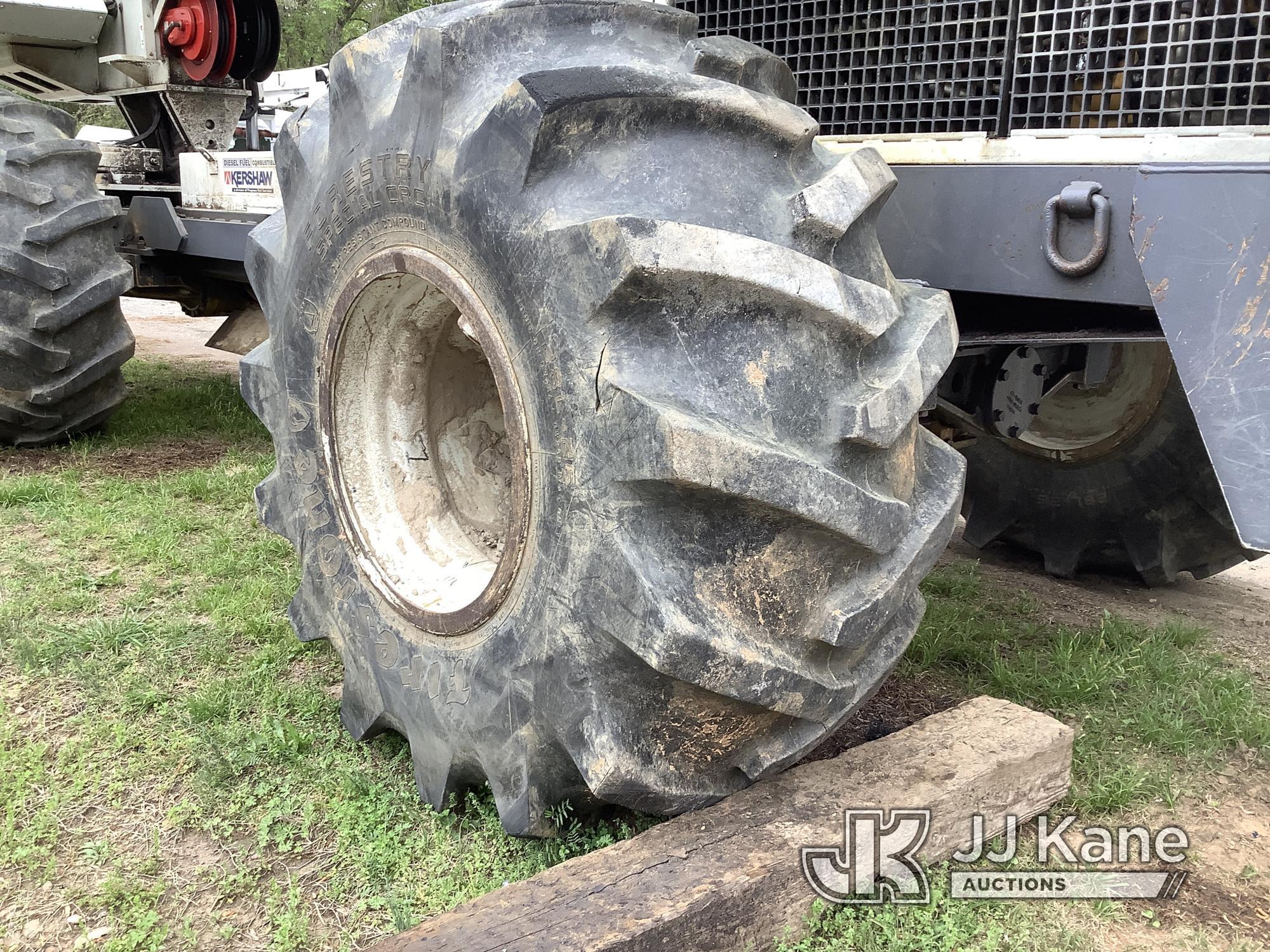 (Graysville, AL) 2017 Kershaw SkyTrim 75G2 Articulating Rubber Tired Tree Saw Not Running, Drive Sha