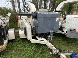 (Wakefield, VA) 2014 Terex 730 Woodsman Chipper (15in Drum), trailer mtd Not Running, No Crank,  Con