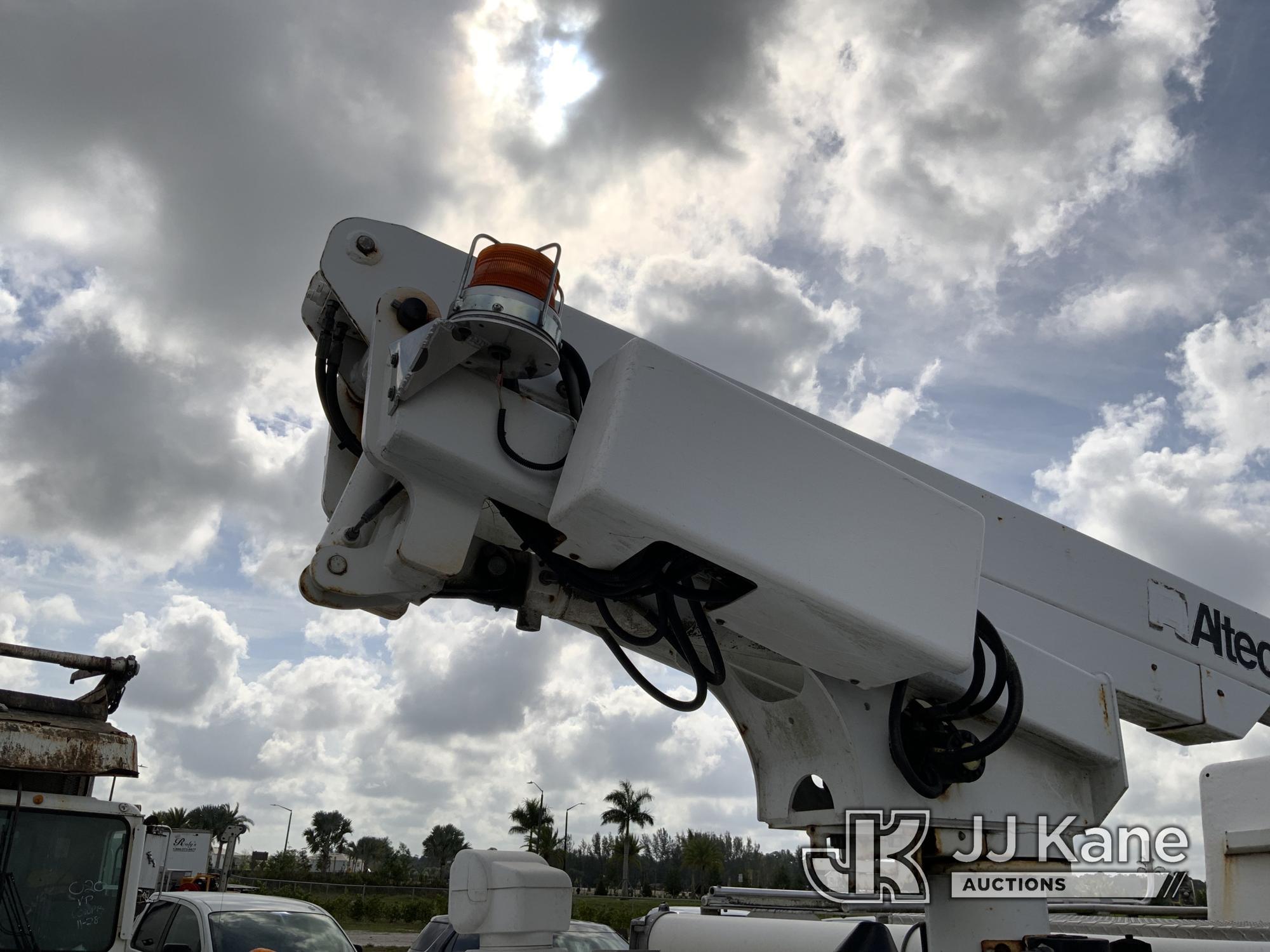 (Westlake, FL) Altec AT200-A, Telescopic Non-Insulated Bucket Truck mounted behind cab on 2012 Ford