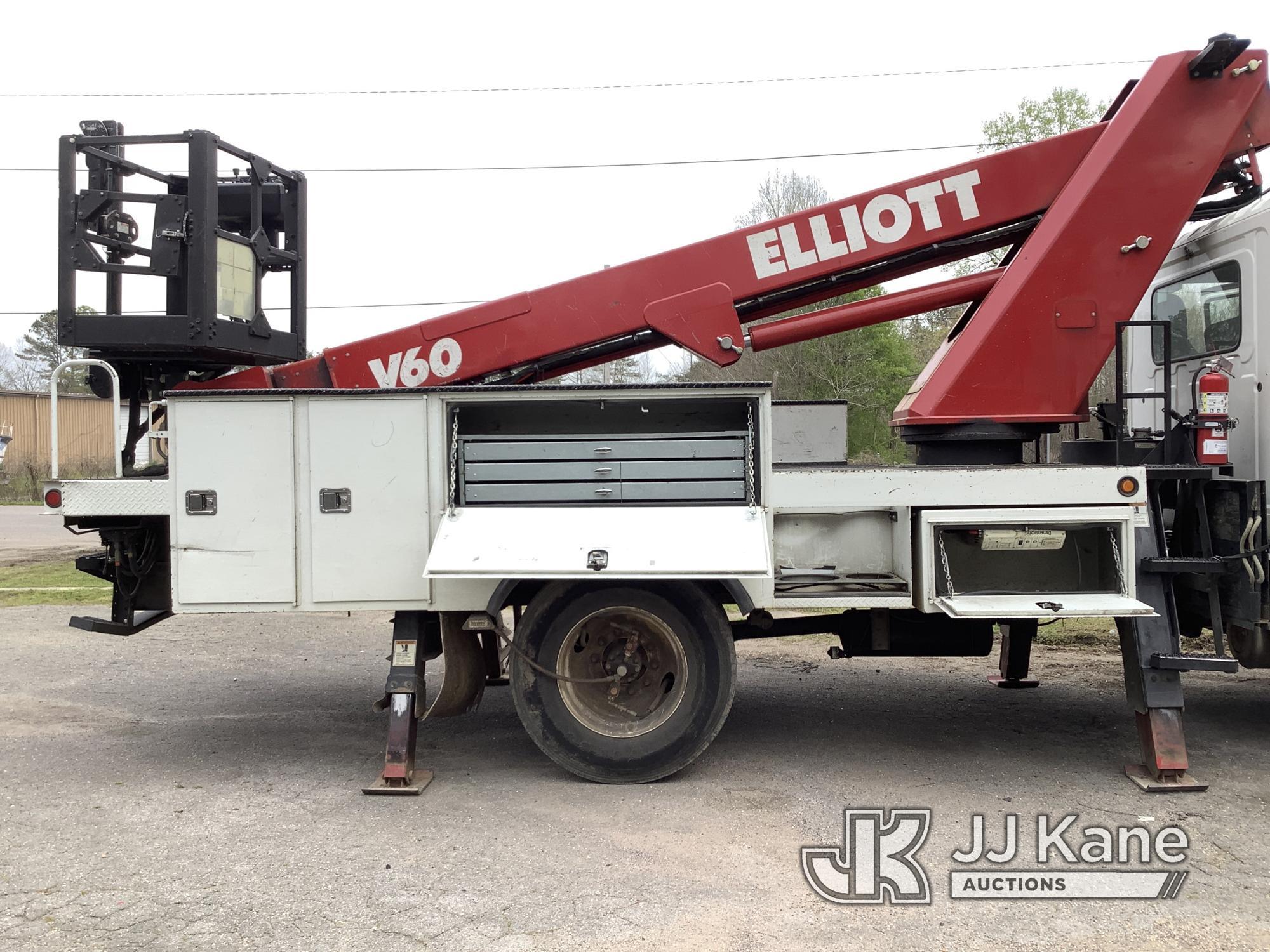 (Graysville, AL) Elliott V60, Articulating Non-Insulated Vertical Platform Lift mounted behind cab o