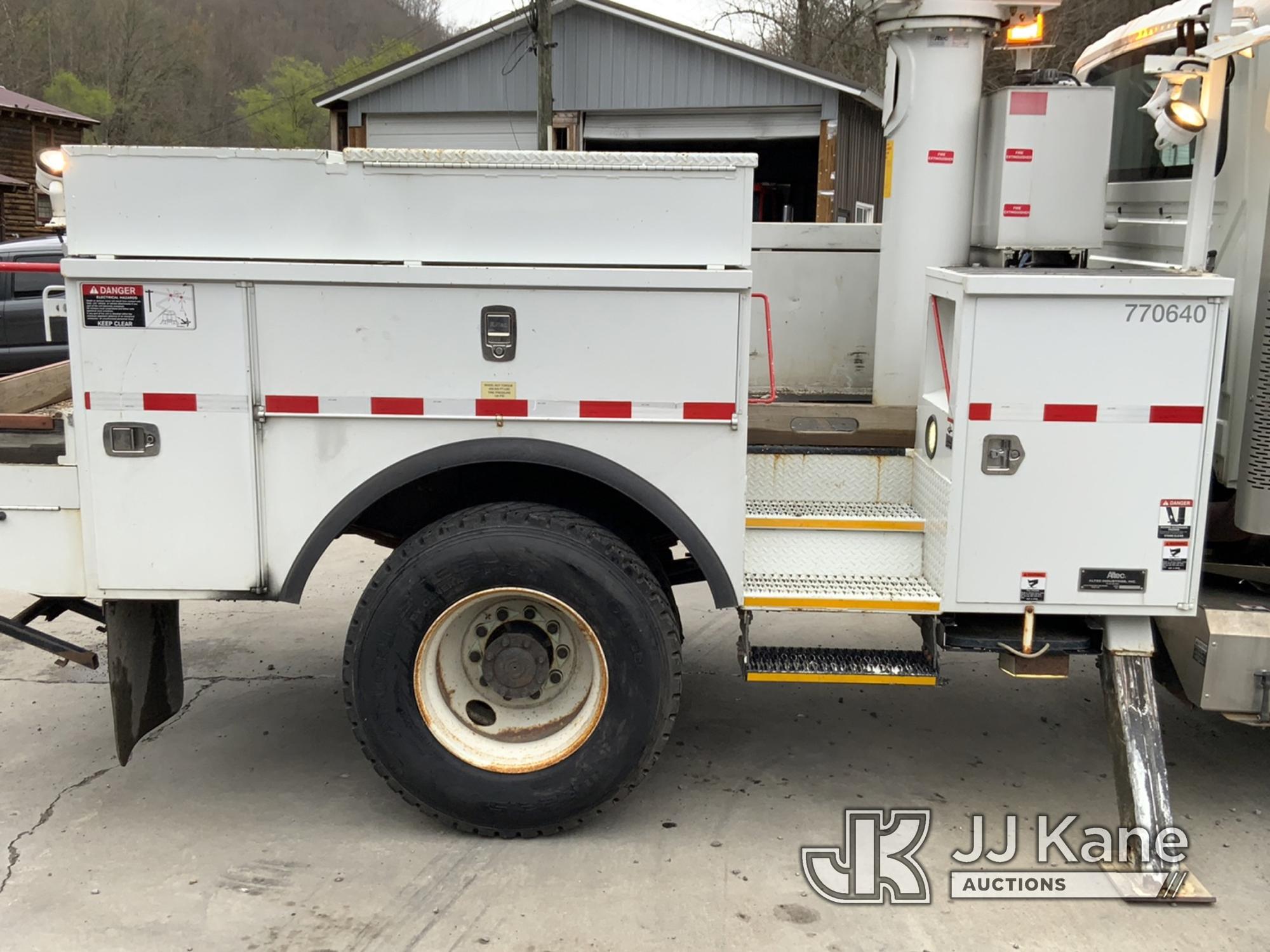 (Hanover, WV) Altec TA40, Articulating & Telescopic Bucket Truck mounted behind cab on 2013 Internat