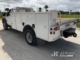 (City Of Westlake, FL) 2016 Ford F550 URD/Flatbed Truck Runs & Moves, Body Rust) (FL Residents Purch