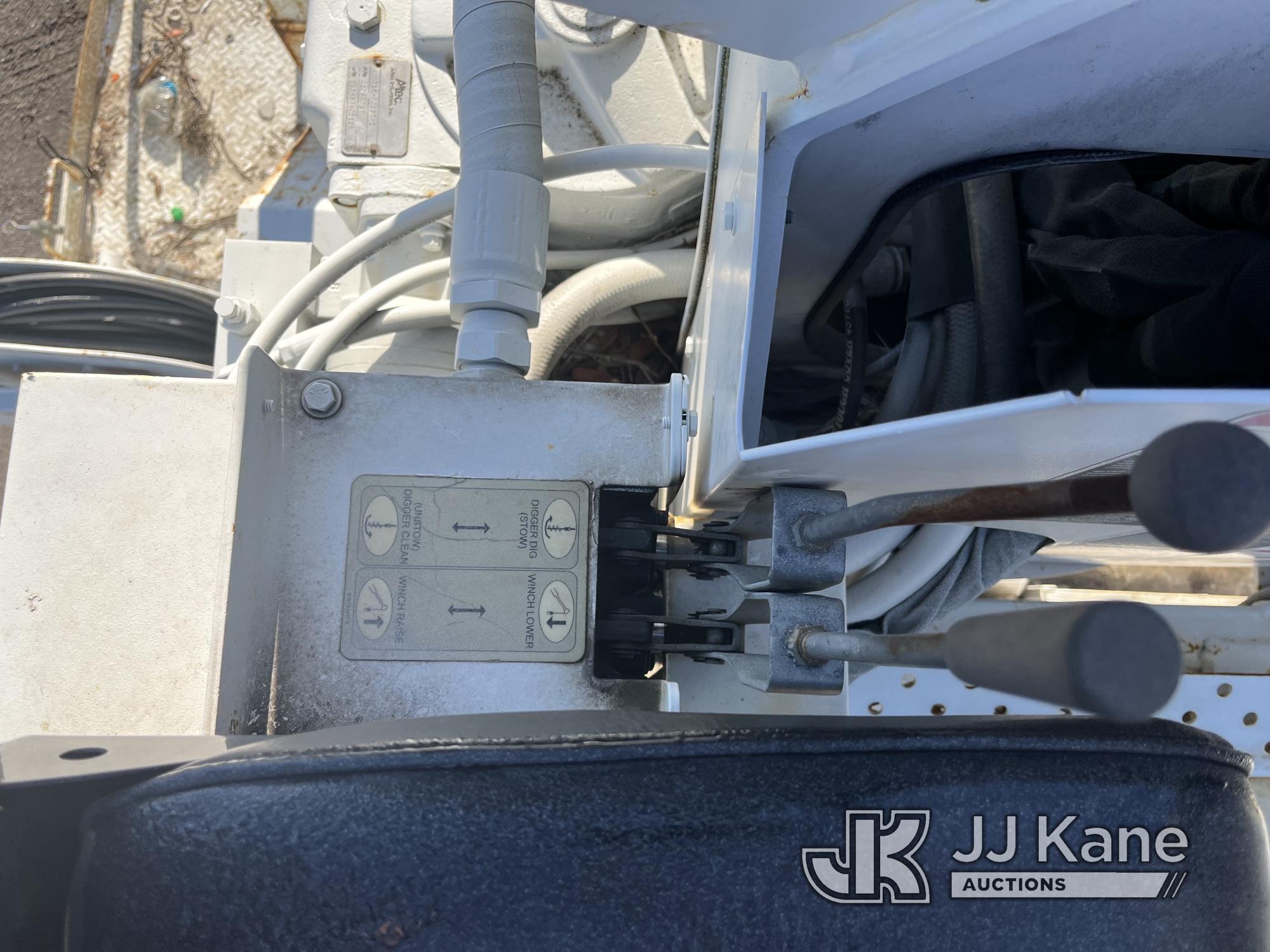 (Tampa, FL) Altec DC47-TR, Digger Derrick rear mounted on 2014 Freightliner M2 106 Utility Truck Run