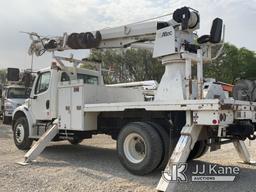 (Charlotte, NC) Altec DM47-BTR, Digger Derrick rear mounted on 2017 Freightliner M2 106 Flatbed/Util