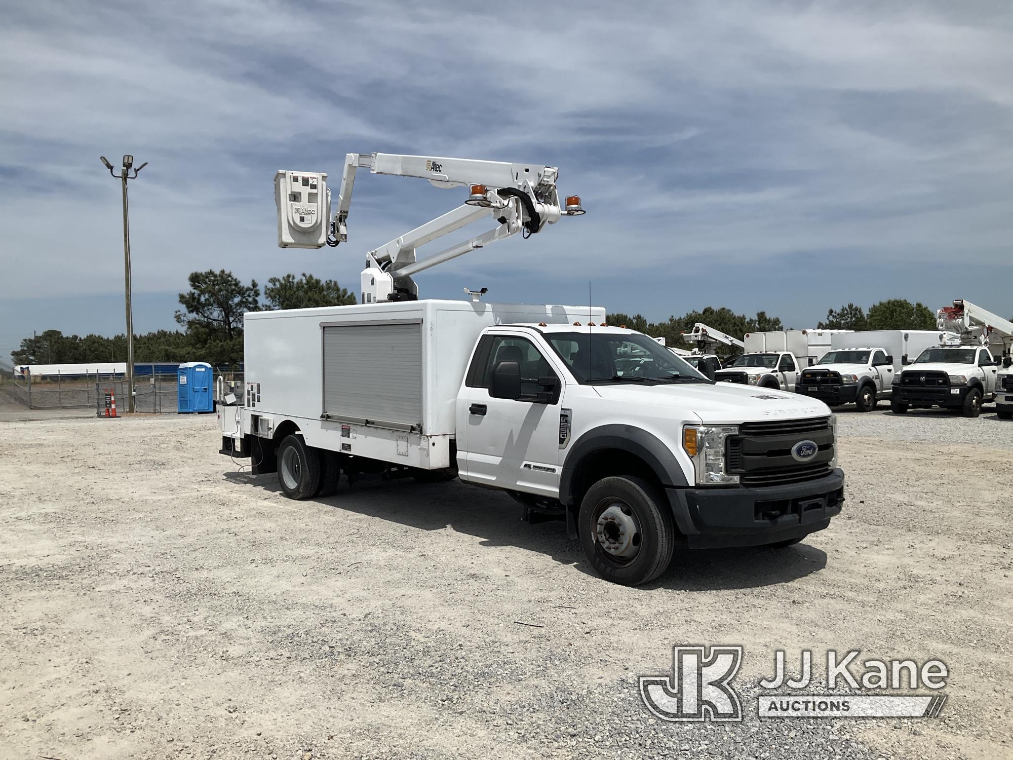 (Villa Rica, GA) Altec AT248F, Articulating & Telescopic Bucket center mounted on 2017 Ford F550 Lam