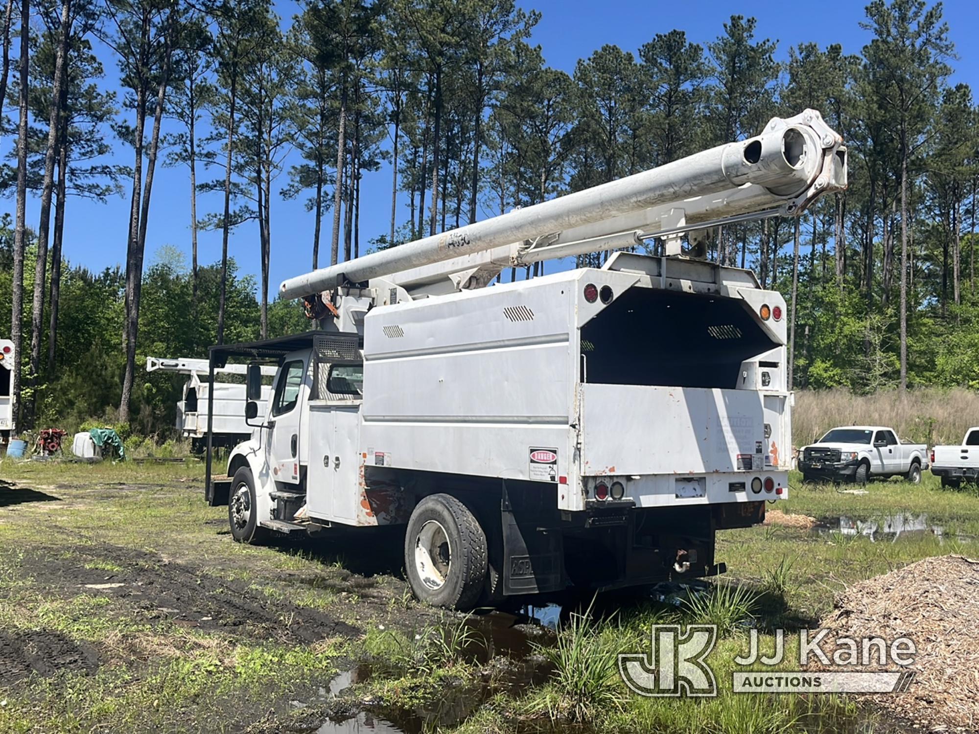 (Ridgeland, SC) Altec LRV-55, Over-Center Bucket Truck mounted behind cab on 2011 Freightliner M2 10