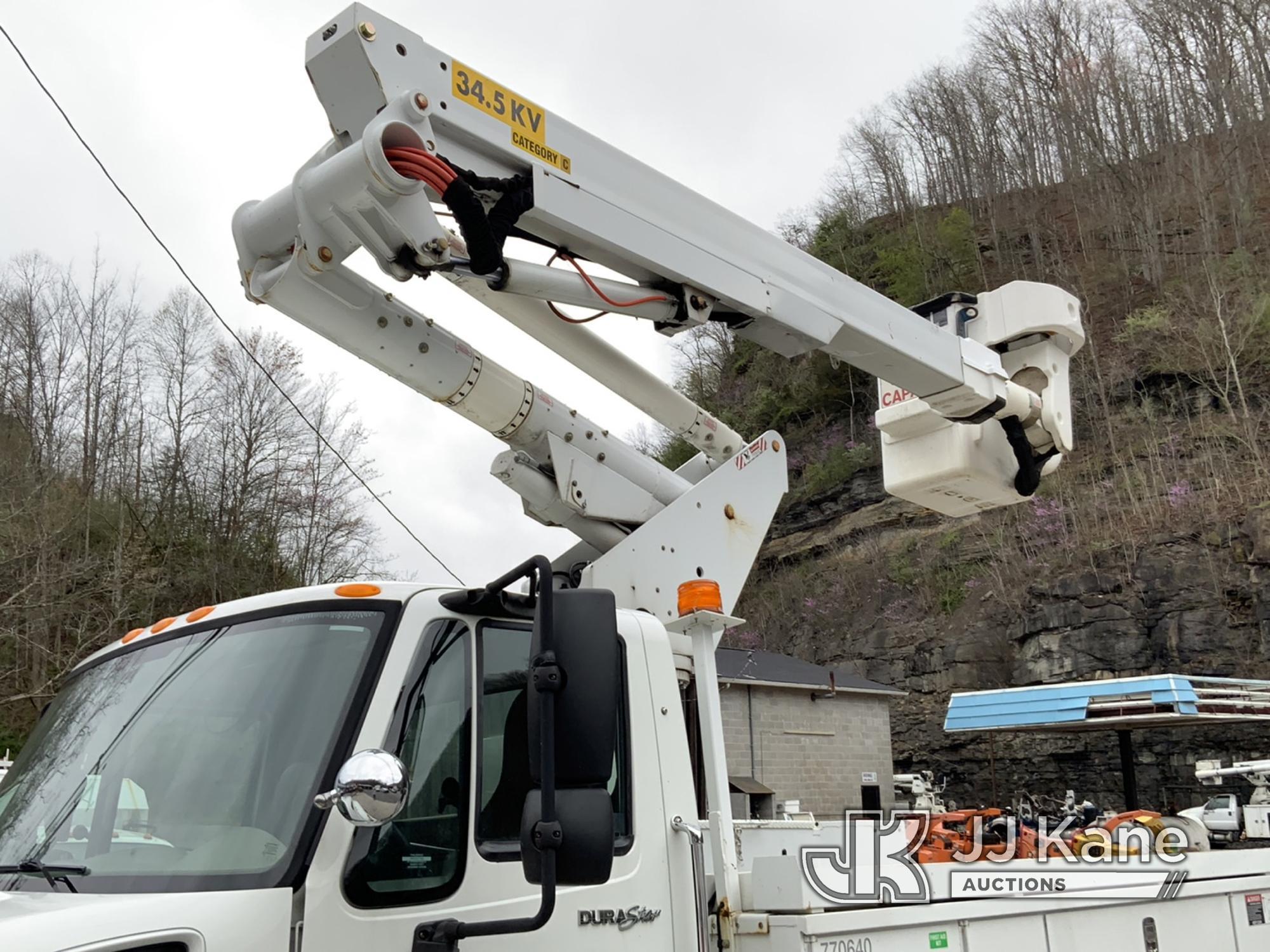 (Hanover, WV) Altec TA40, Articulating & Telescopic Bucket Truck mounted behind cab on 2013 Internat