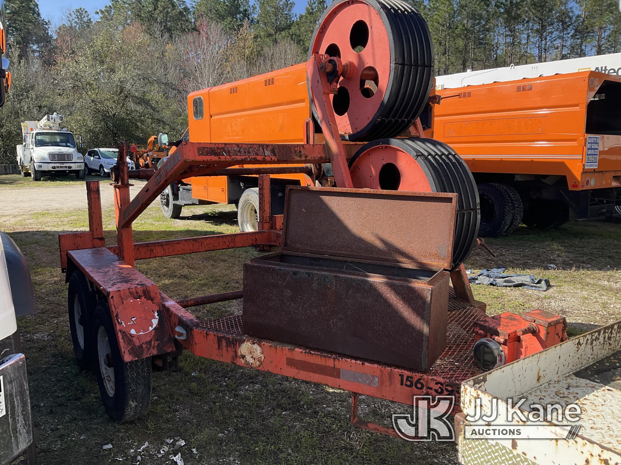 (Jacksonville, FL) 1993 Hycaloader TCF-51T Bull Wheel Tensioner Reel Trailer Rust Damage