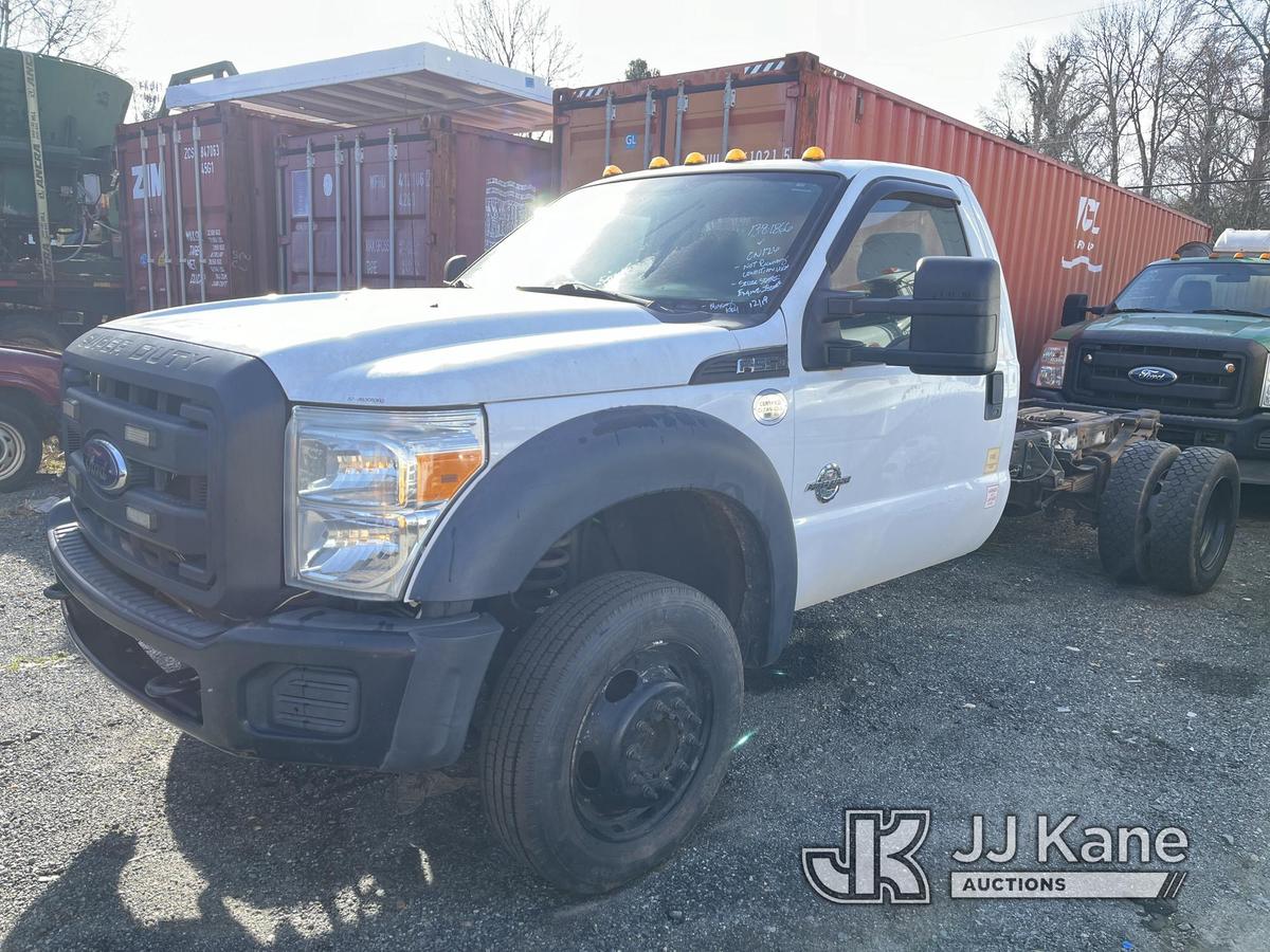 (Charlotte, NC) 2015 Ford F550 Cab & Chassis Not Running, Condition Unknown) (Seller States: Engine