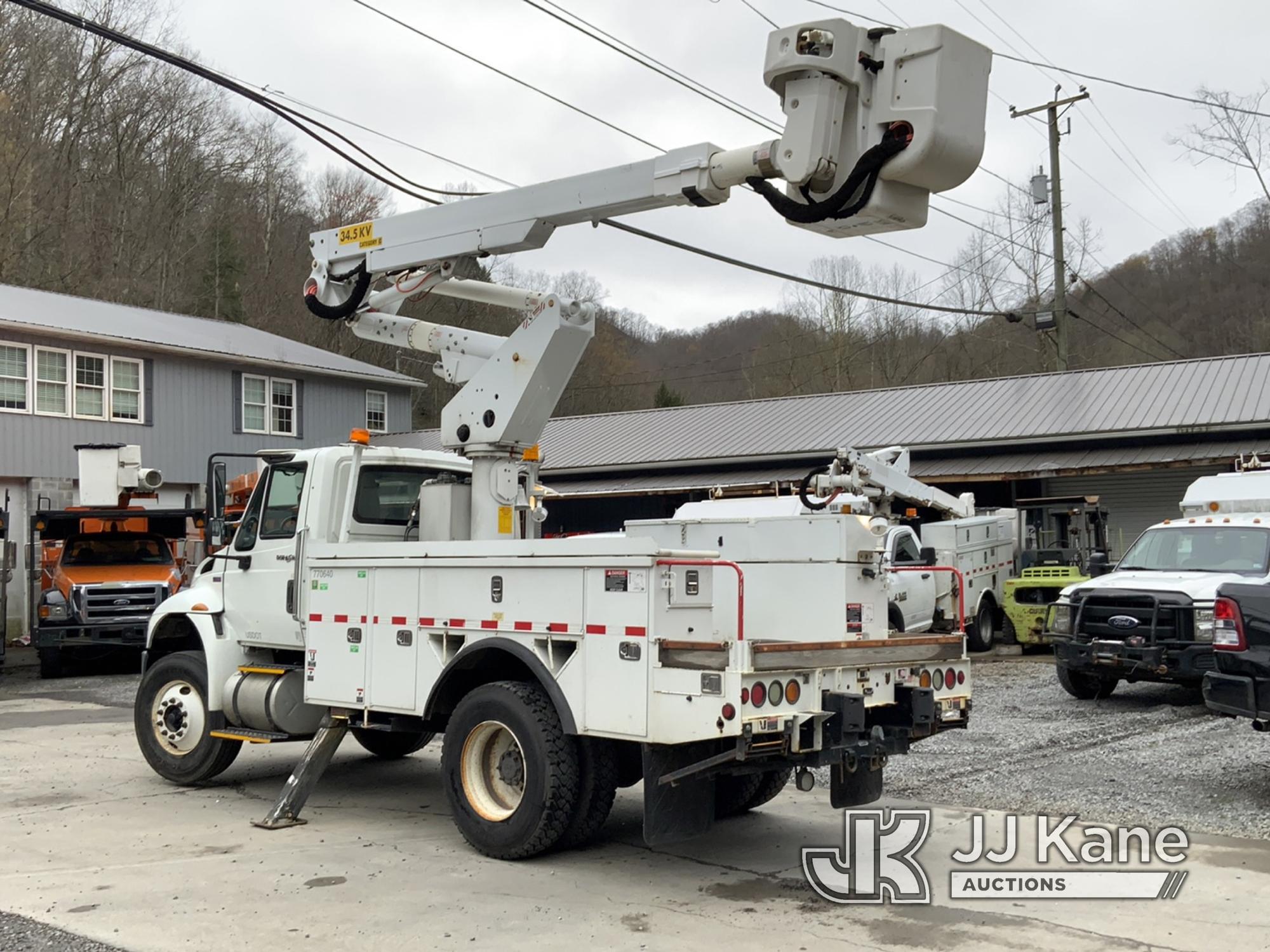 (Hanover, WV) Altec TA40, Articulating & Telescopic Bucket Truck mounted behind cab on 2013 Internat