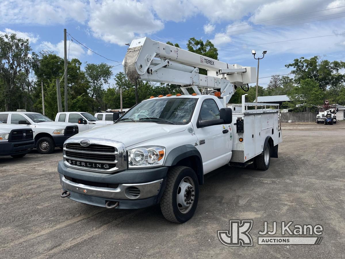 (Tampa, FL) HiRanger HR37-M, Material Handling Bucket Truck center mounted on 2009 Sterling Bullet S