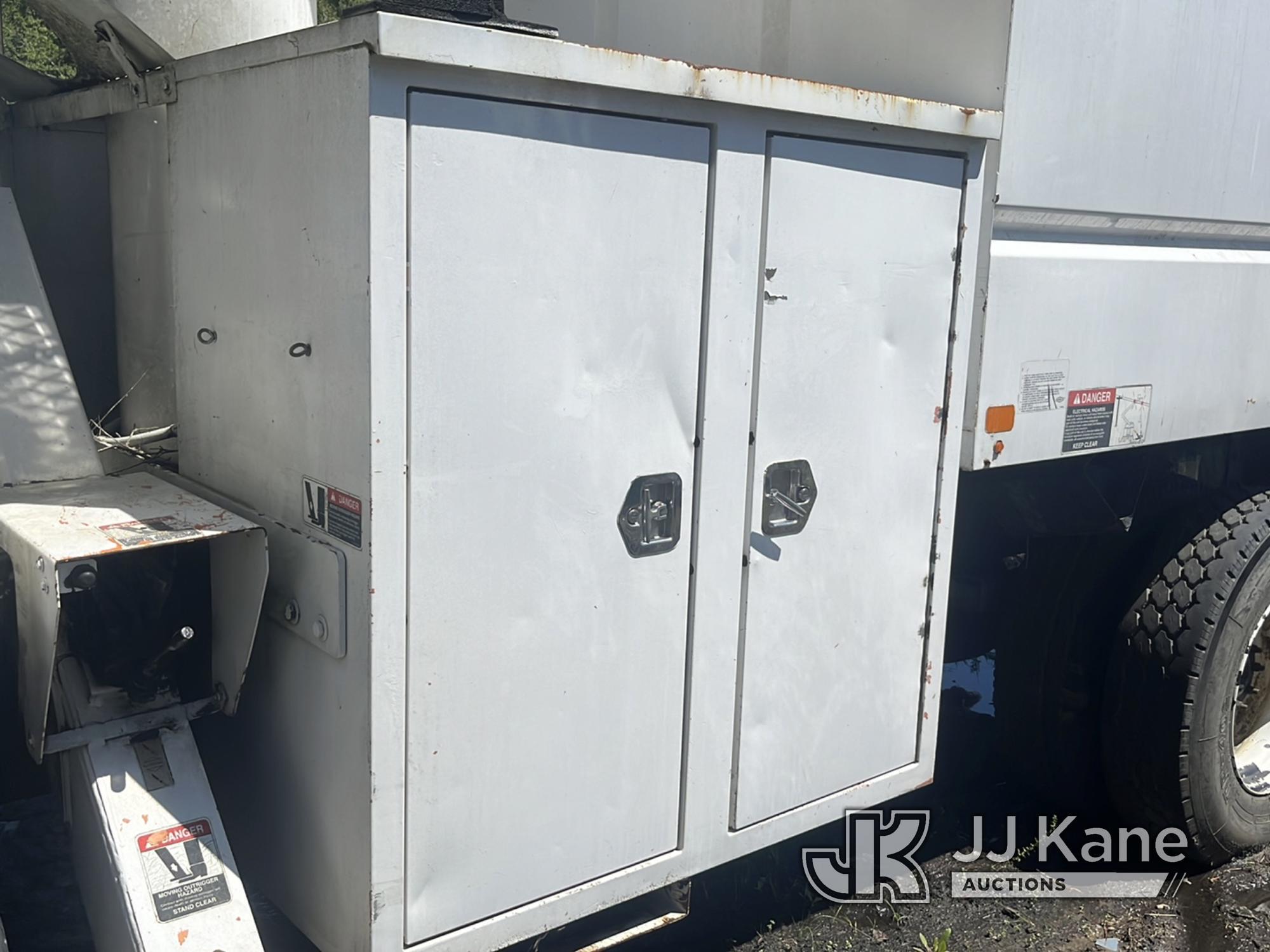 (Ridgeland, SC) Altec LRV-55, Over-Center Bucket Truck mounted behind cab on 2011 Freightliner M2 10