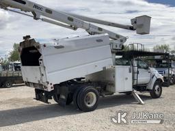 (Charlotte, NC) Altec LR756, Over-Center Bucket Truck mounted behind cab on 2012 Ford F750 Chipper D