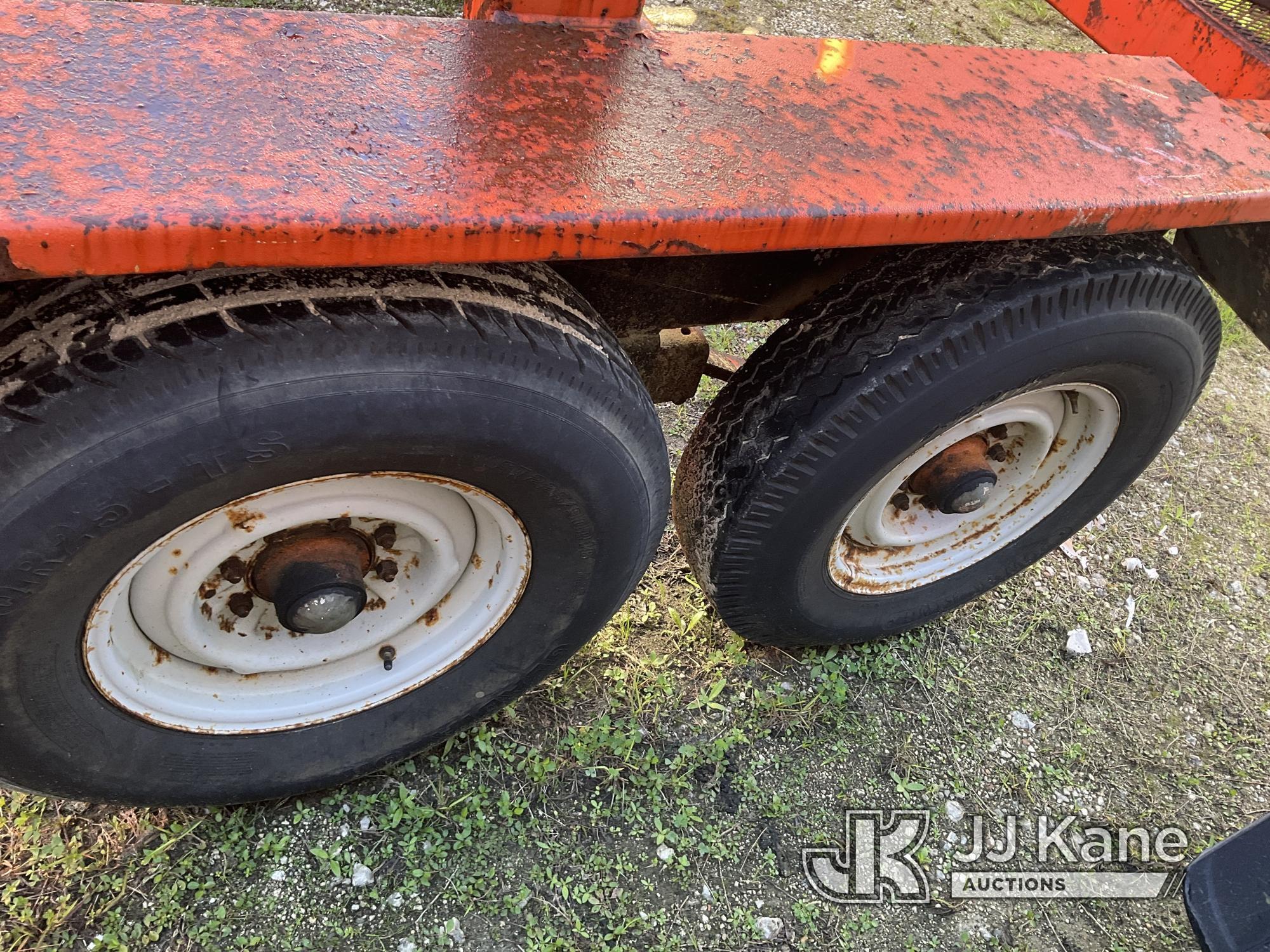 (Jacksonville, FL) 1993 Hycaloader TCF-51T Bull Wheel Tensioner Reel Trailer Rust Damage