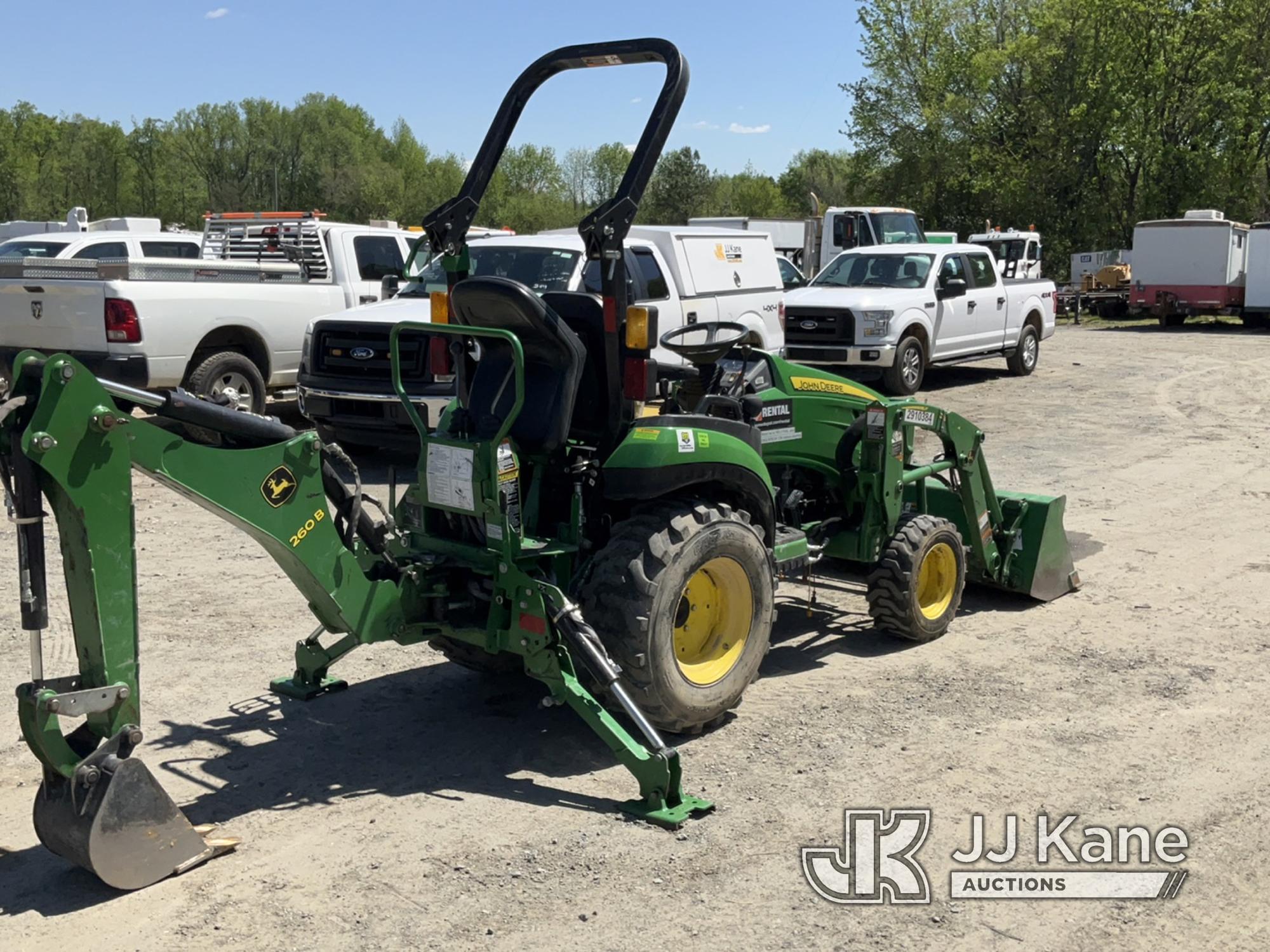 (Charlotte, NC) 2020 John Deere 2025R Mini Utility Tractor Loader Backhoe Runs, Moves, & Operates