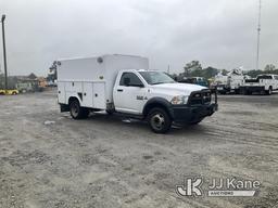 (Villa Rica, GA) 2017 RAM 5500 4x4 Enclosed High-Top Service Truck, (Southern Company Unit) Runs & M