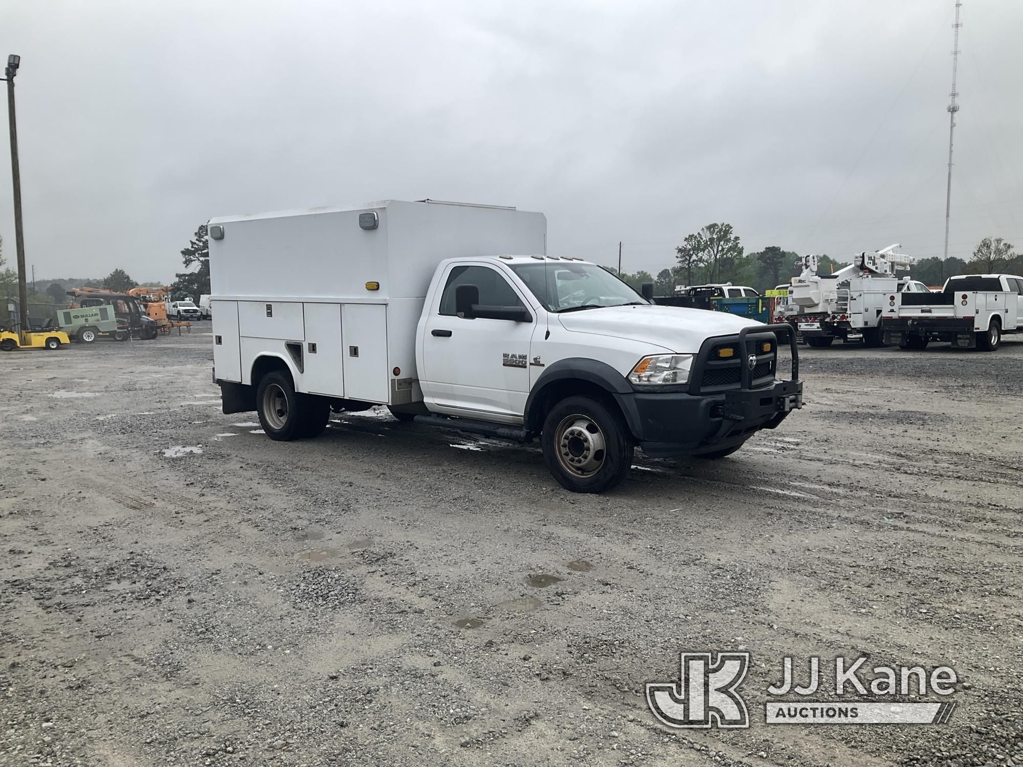 (Villa Rica, GA) 2017 RAM 5500 4x4 Enclosed High-Top Service Truck, (Southern Company Unit) Runs & M