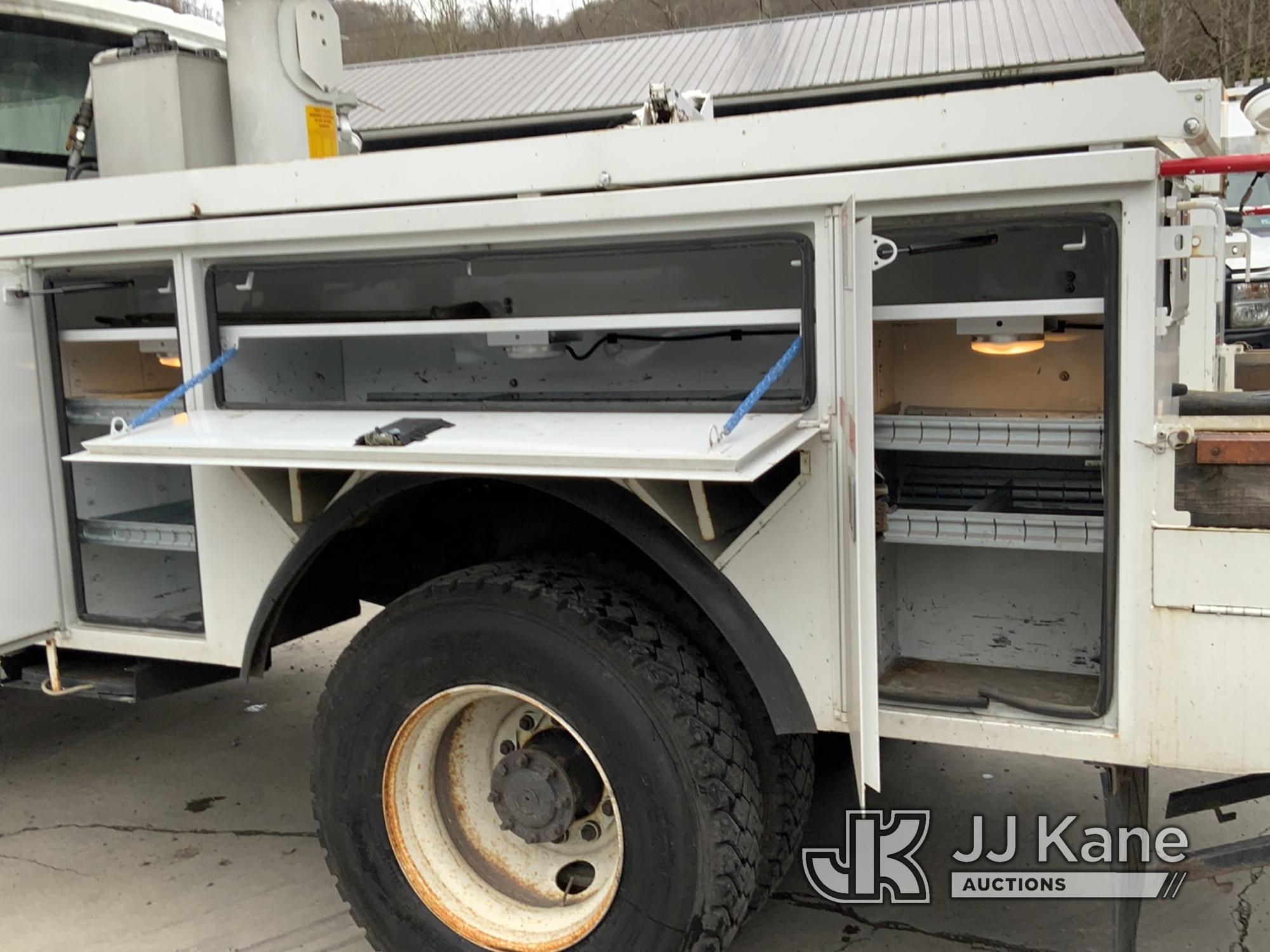 (Hanover, WV) Altec TA40, Articulating & Telescopic Bucket Truck mounted behind cab on 2013 Internat