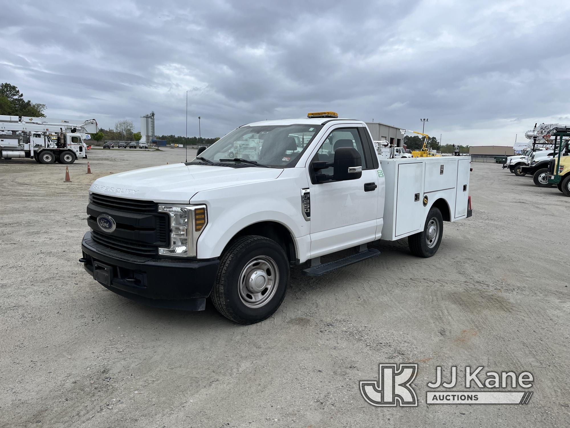 (Chester, VA) 2018 Ford F250 Service Truck, (Southern Company Unit) Not Running, Cranks, Does Not St