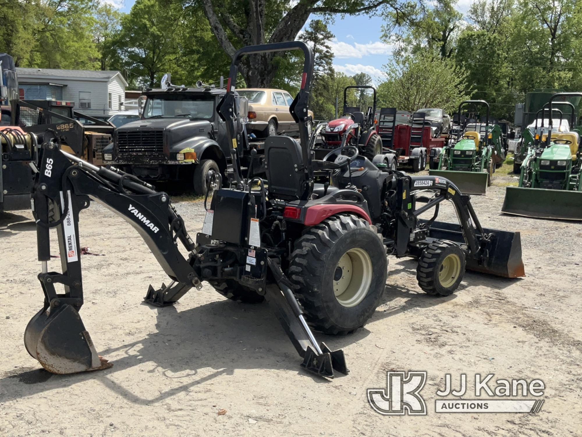 (Charlotte, NC) 2019 Yanmar SA424 MFWD Mini Utility Tractor Loader Backhoe Runs, Moves & Operates) (