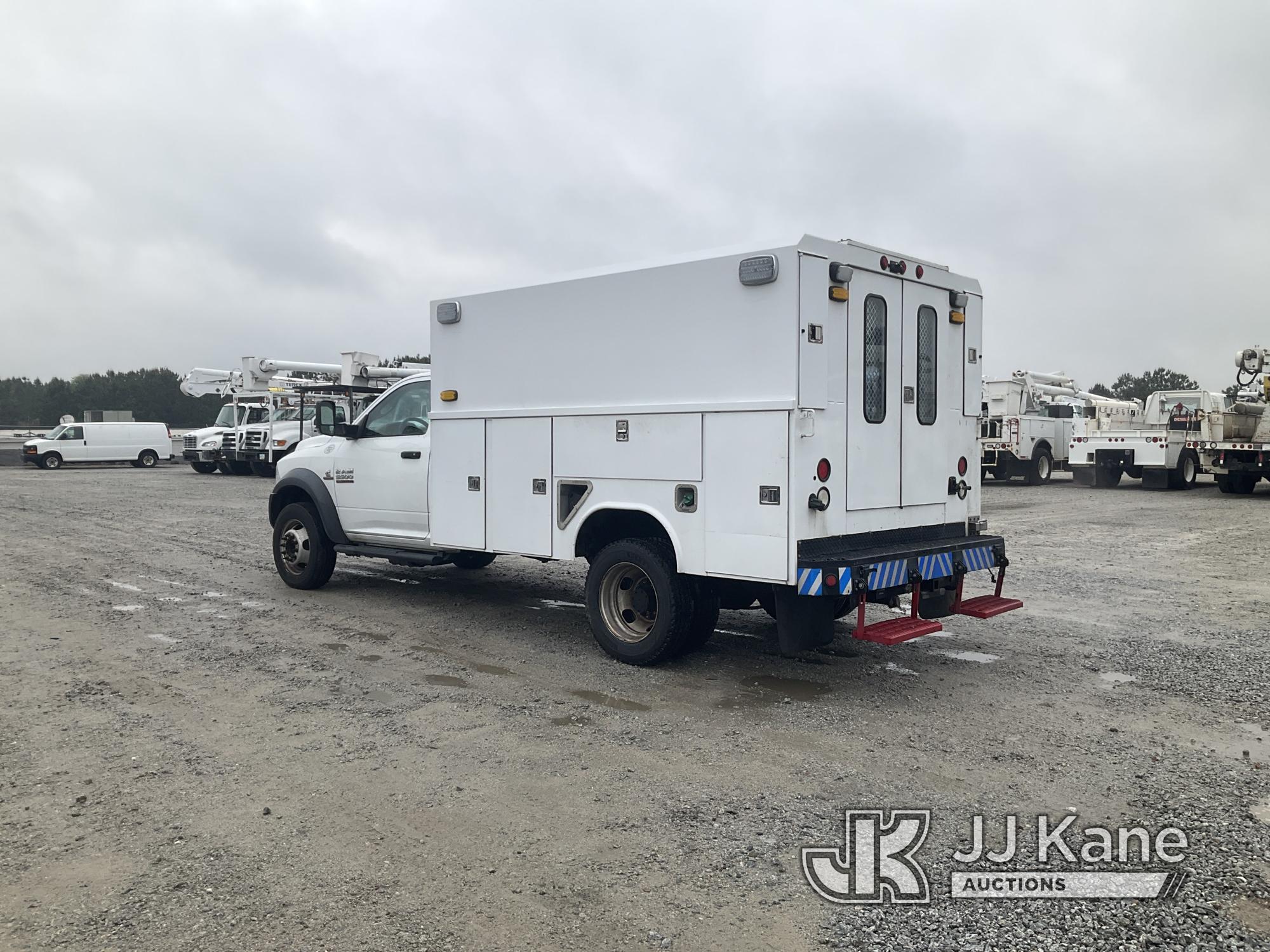 (Villa Rica, GA) 2017 RAM 5500 4x4 Enclosed High-Top Service Truck, (Southern Company Unit) Runs & M