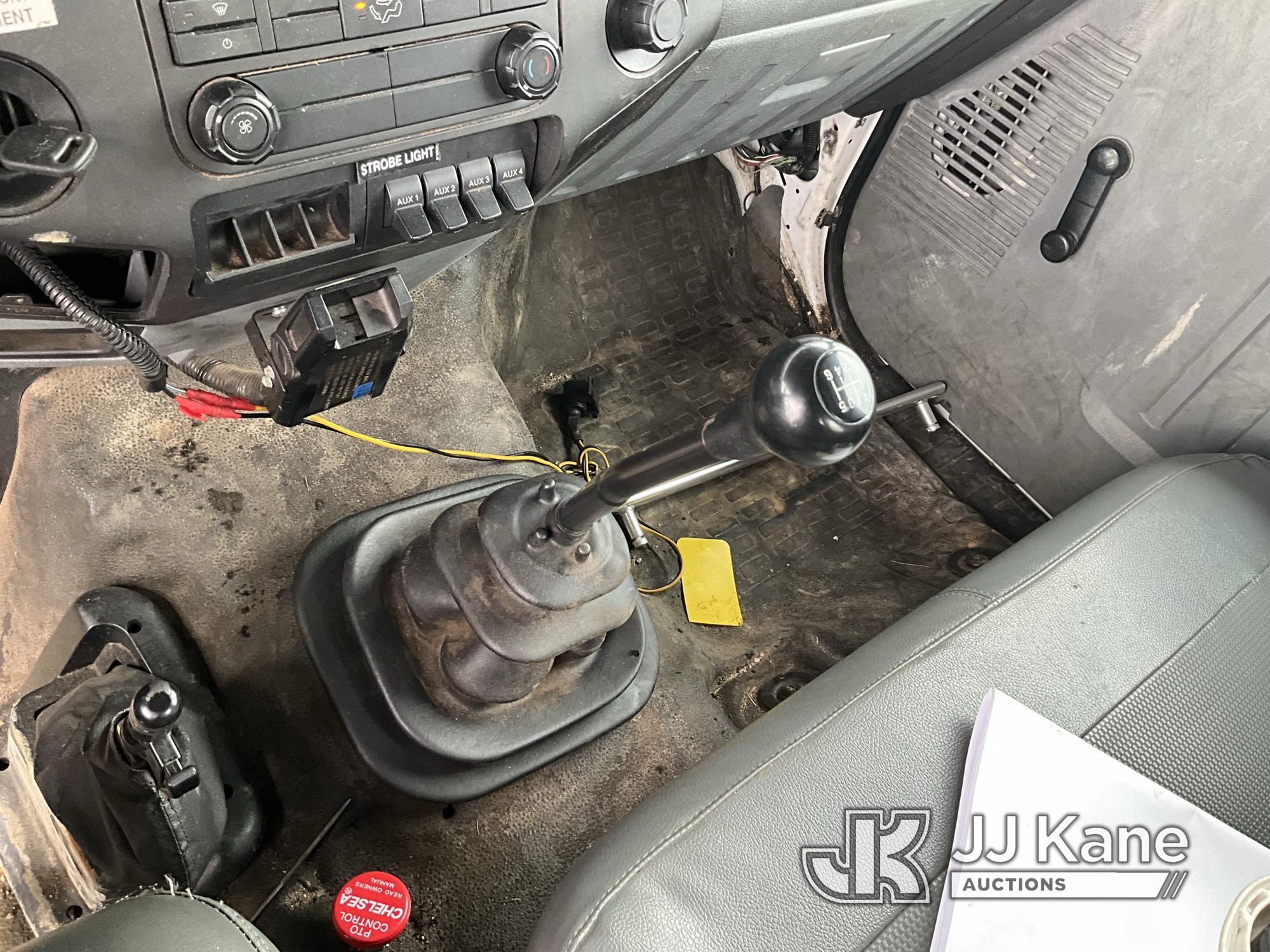 (Elizabethtown, KY) Altec LR756, Over-Center Bucket Truck mounted behind cab on 2015 Ford F750 Chipp