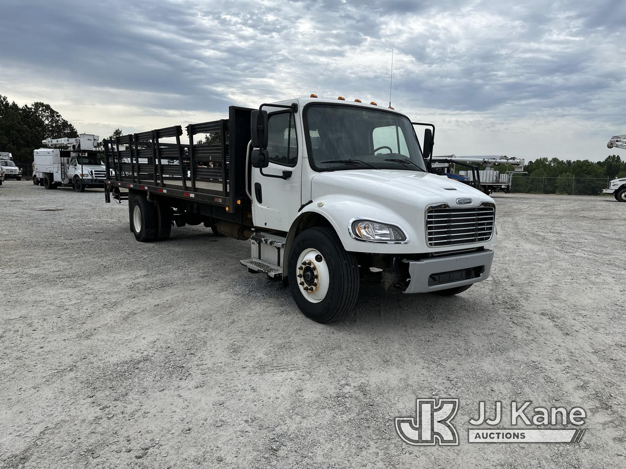 (Villa Rica, GA) 2014 Freightliner M2 106 Stake Truck Runs & Moves) (Jump To Start, Check Engine Lig