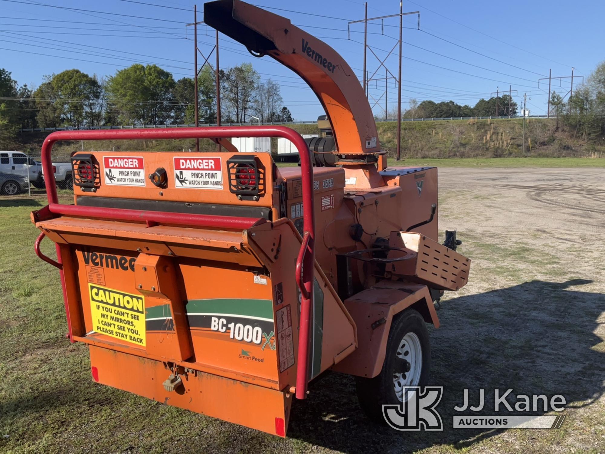 (Florence, SC) 2013 Vermeer BC1000XL Chipper (12in Drum), trailer mtd Not Running, Condition Unknown