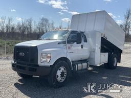 (Verona, KY) 2021 Ford F750 Extended-Cab Chipper Dump Truck Runs, Moves & Operates