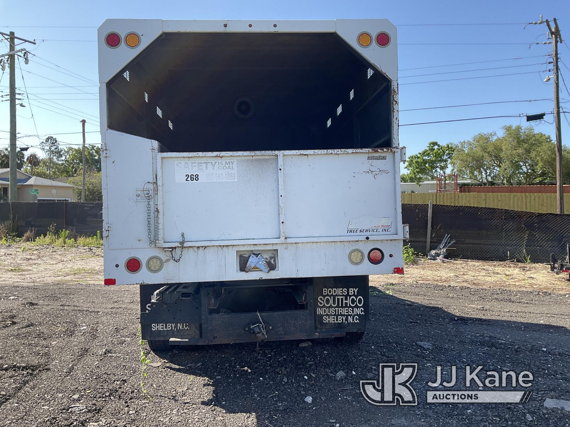 (Tampa, FL) 2012 Ford F750 Chipper Dump Truck Runs & Moves) ( PTO Will Not Engage, Condition Unknown