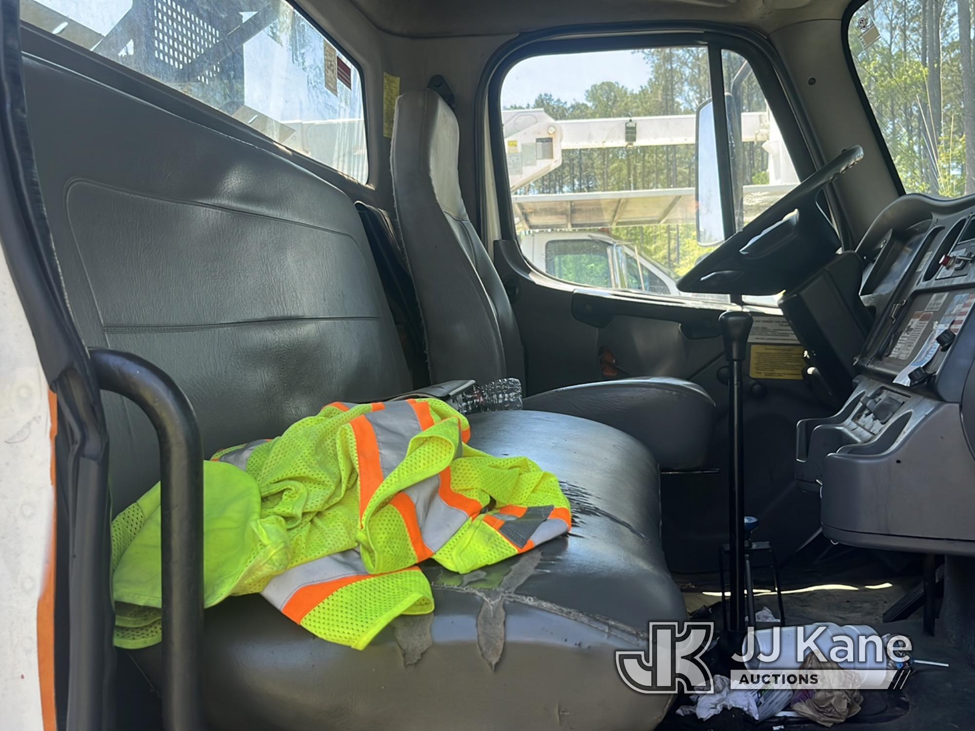 (Ridgeland, SC) Altec LRV-55, Over-Center Bucket Truck mounted behind cab on 2011 Freightliner M2 10