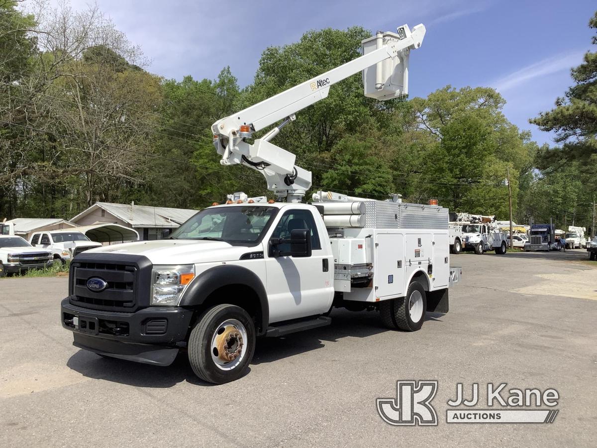 (Graysville, AL) Altec AT200-A, Articulating & Telescopic Bucket mounted behind cab on 2012 Ford F45