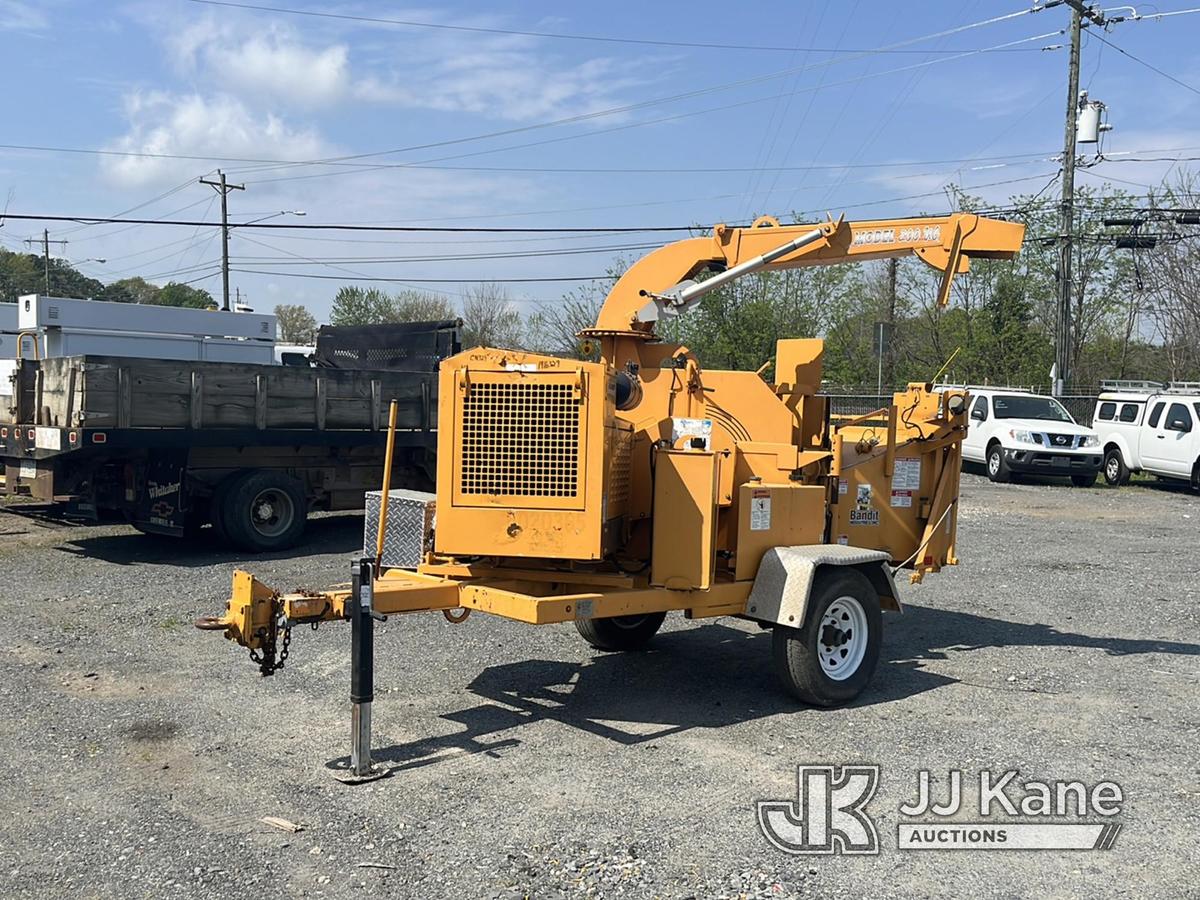 (Charlotte, NC) 2014 Bandit Industries 200UP Chipper (12in Disc), trailer mtd Not Running, Condition