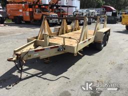 (Ocala, FL) 1990 Crosley 3-Position T/A Material/Reel Trailer, 16ft long x 68in wide Good Condition,