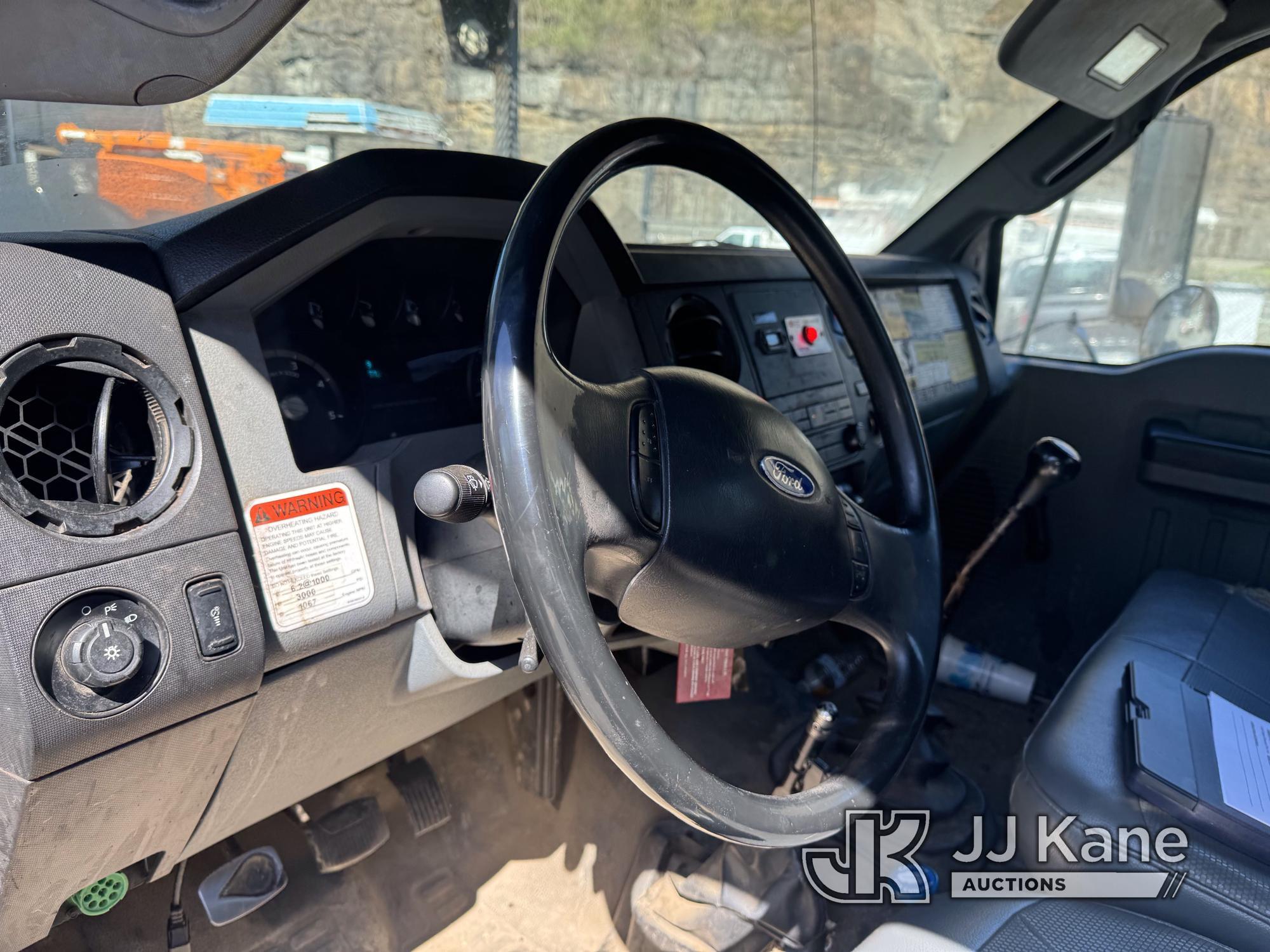 (Hanover, WV) Altec LR760E70, Over-Center Elevator Bucket Truck mounted behind cab on 2013 Ford F750