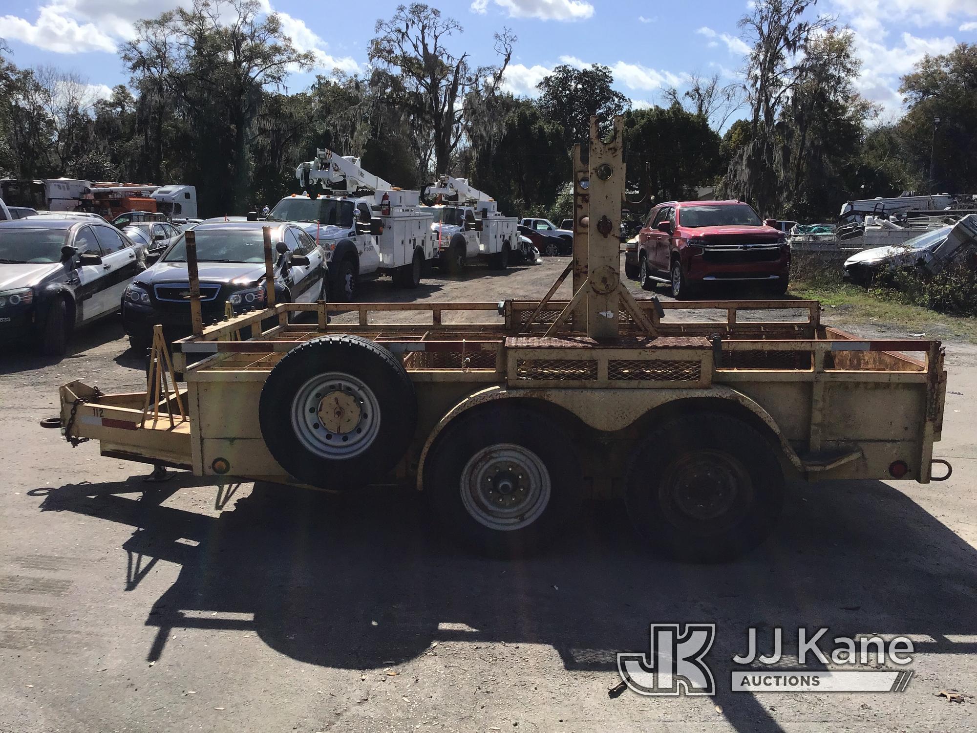 (Ocala, FL) 1999 Crosley T/A Reel/Material Trailer, 12ft x 7ft Good Condition, Towable