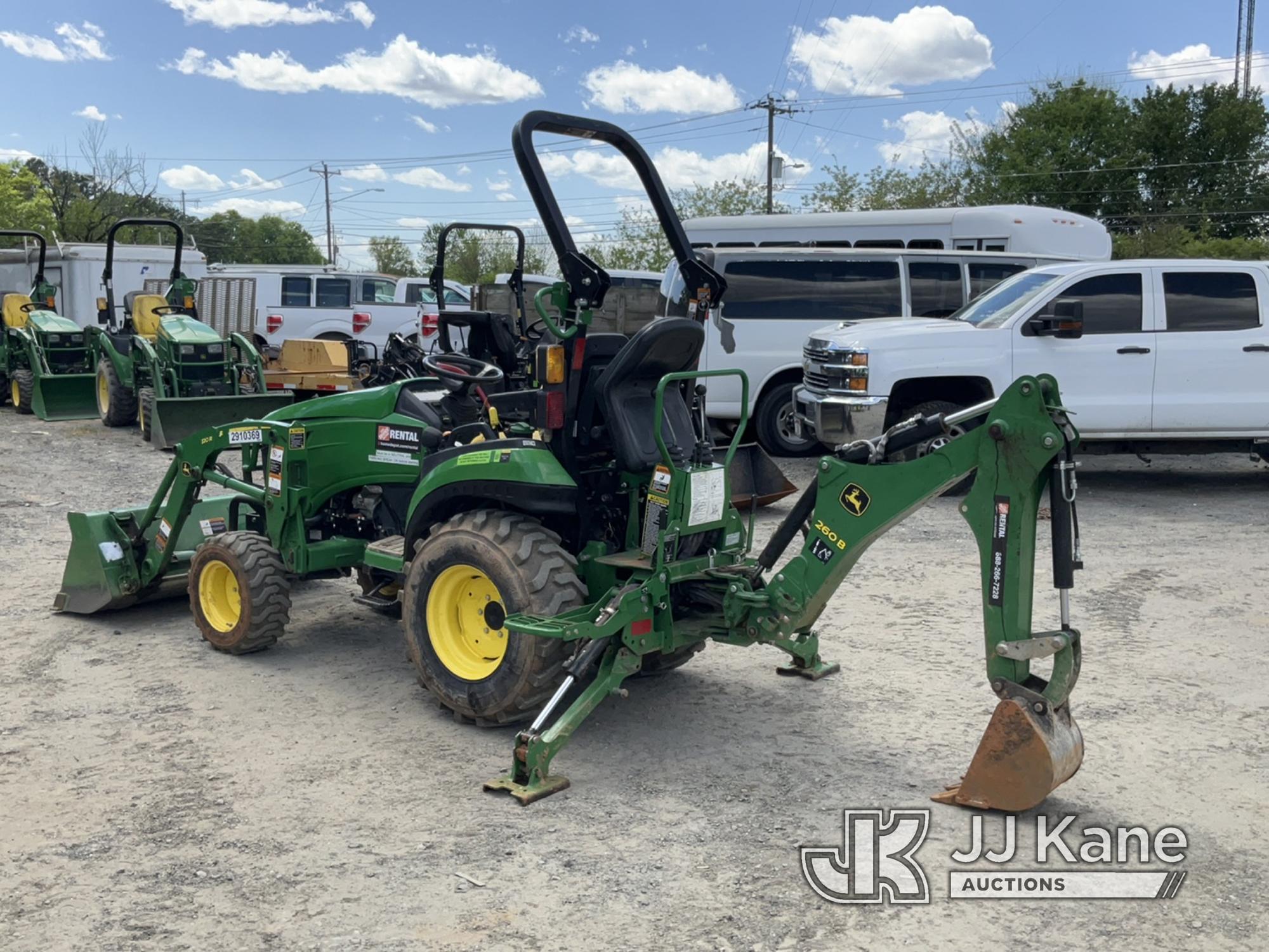 (Charlotte, NC) 2020 John Deere 2025R MFWD Mini Tractor Loader Backhoe Runs, Moves & Operates