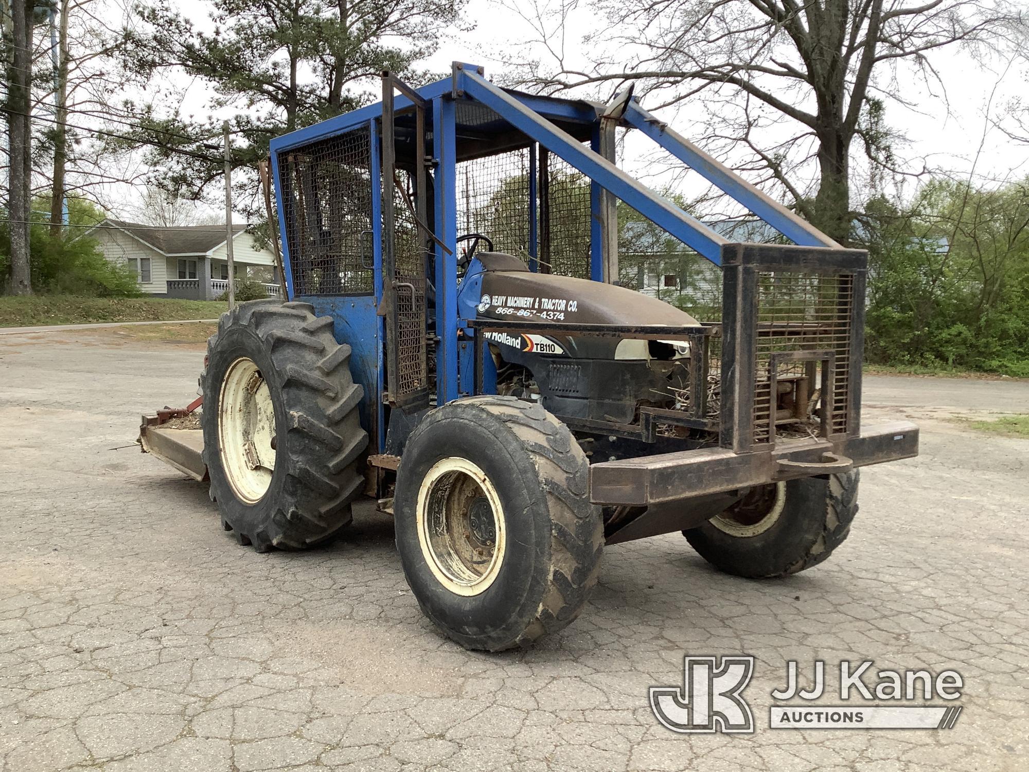 (Graysville, AL) 2007 New Holland TB-110 Utility Tractor Runs & Moves, Missing Key